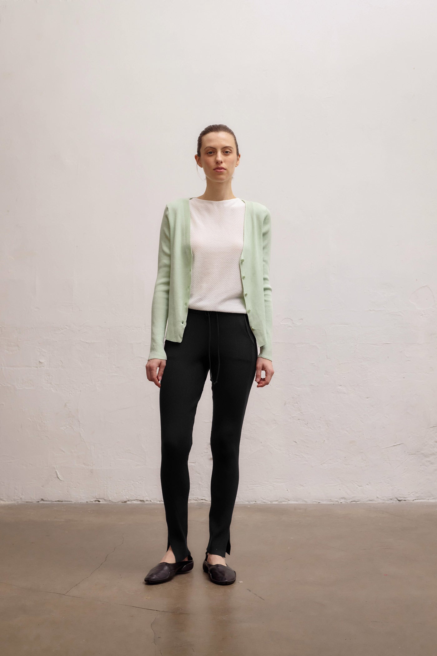 Ivy Rib Pants - Black