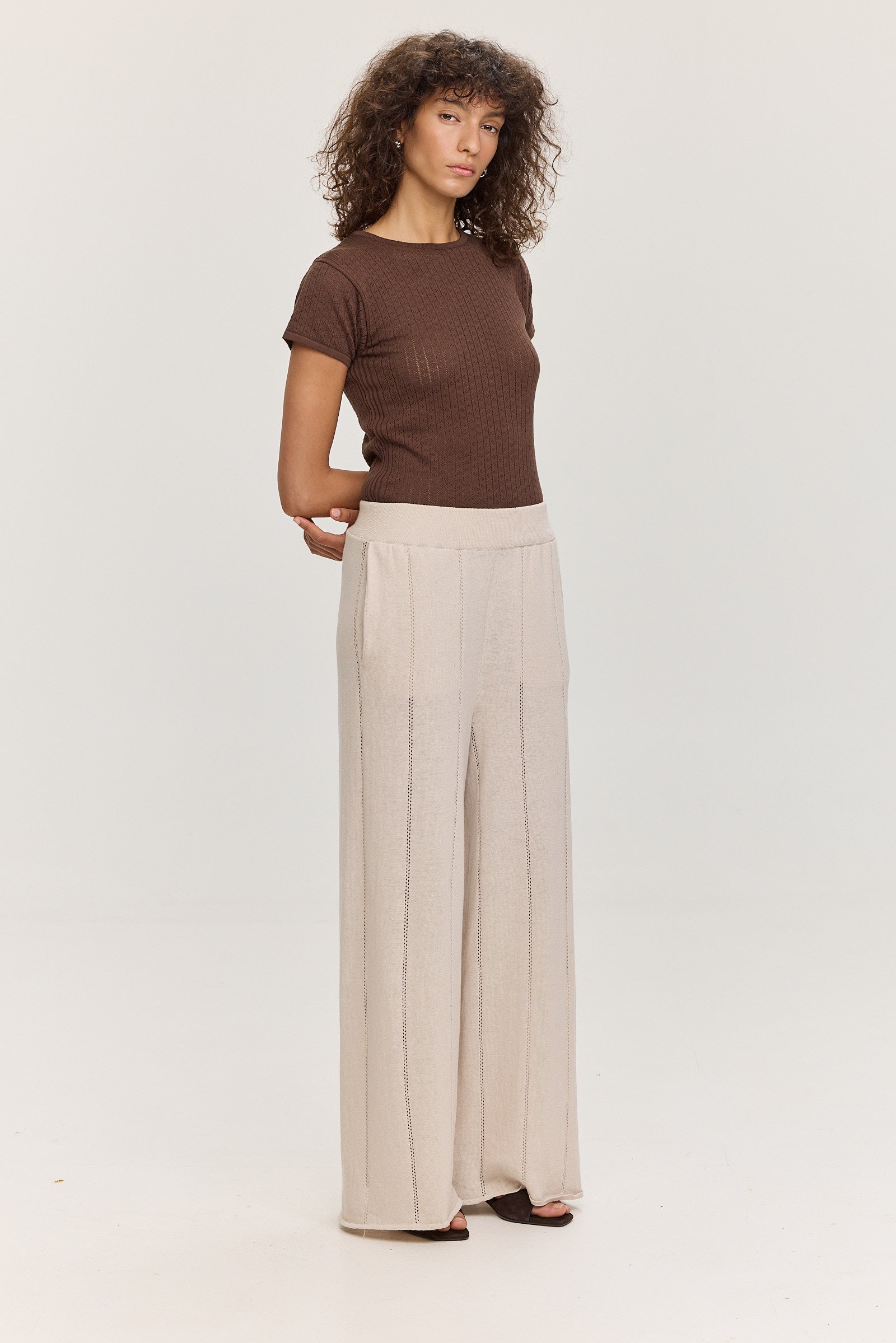 Adelaide Linen Pants - Oat