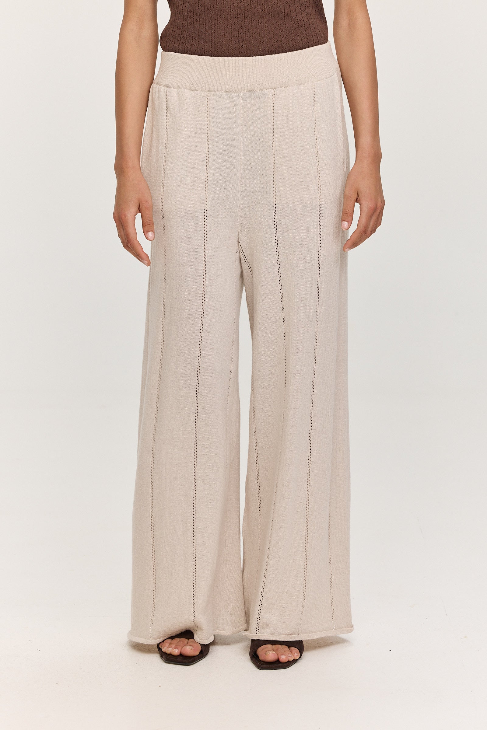 Adelaide Linen Pants - Oat