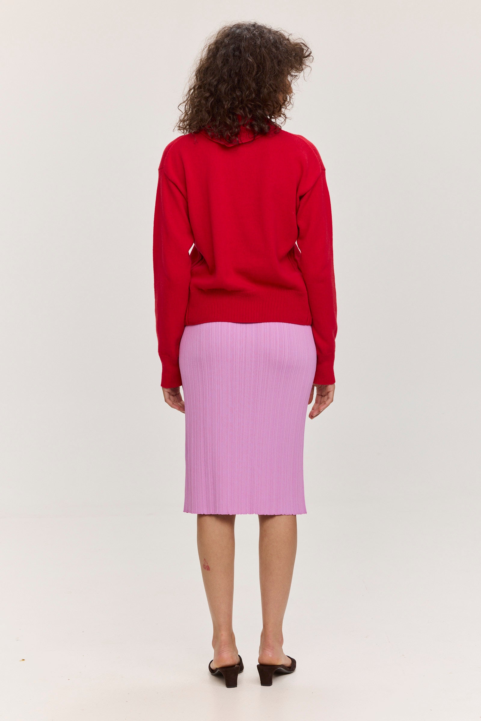 Berlin Cotton-Cashmere Cardigan - Red