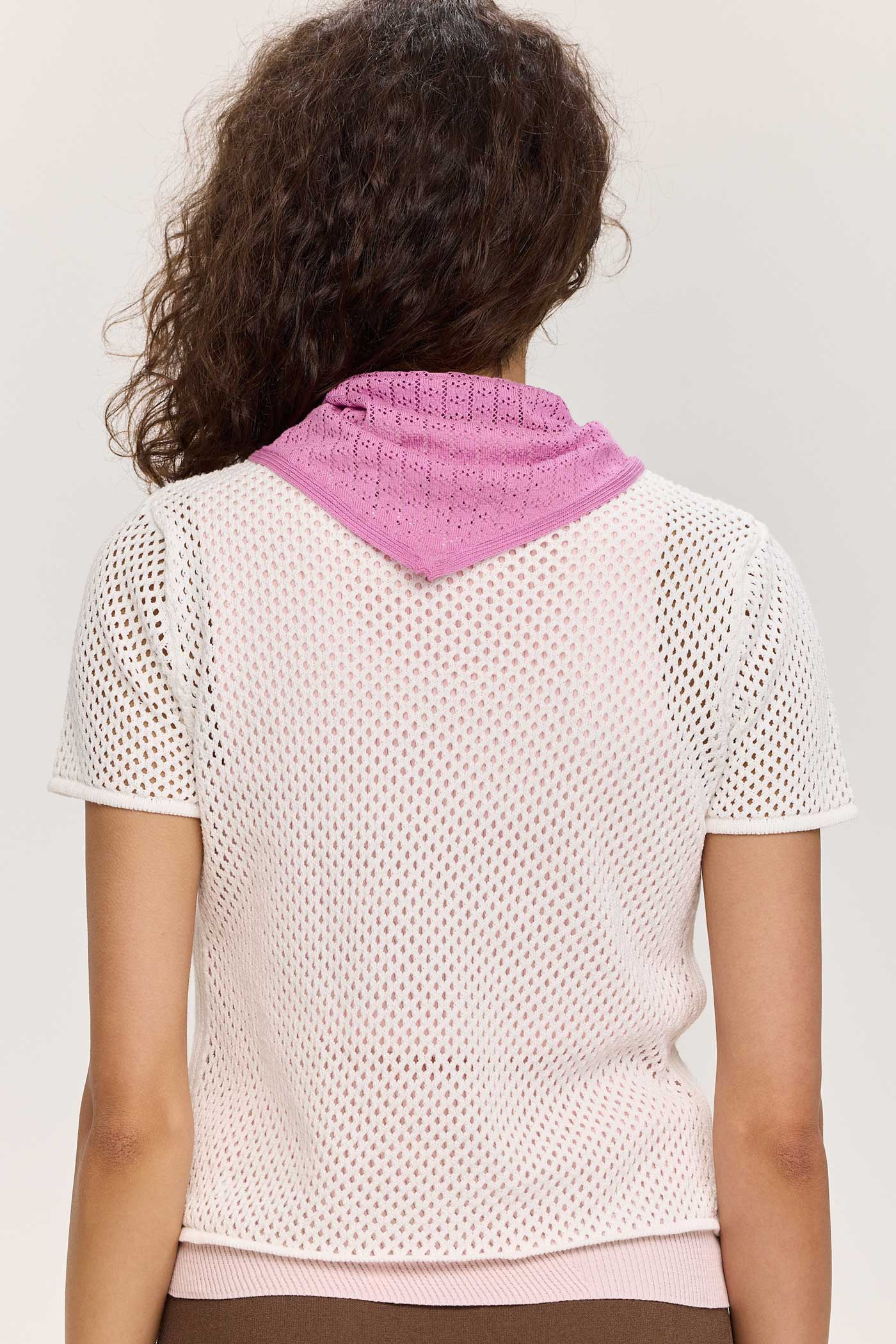 Riet Pointelle Scarf - Orchid