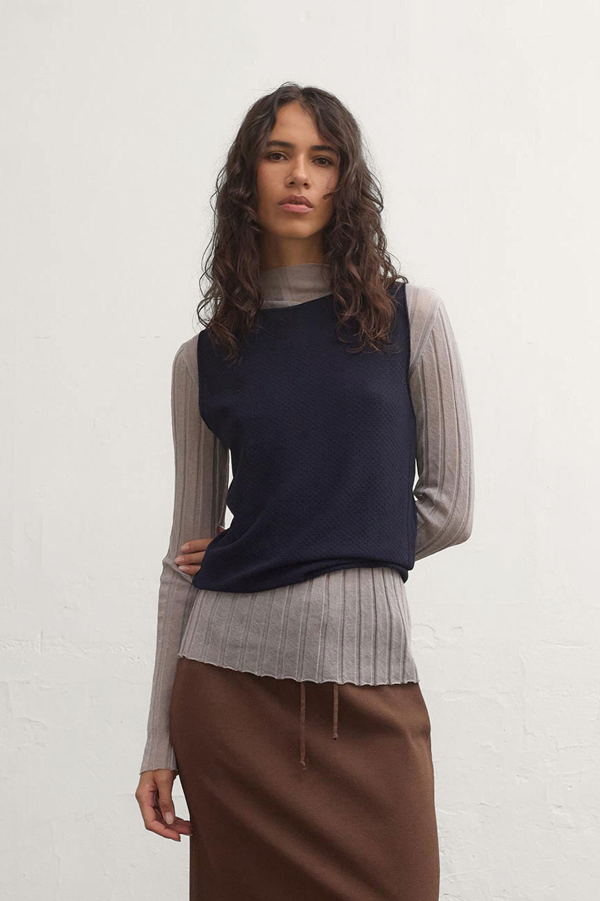Cato Boatneck Top - Midnight