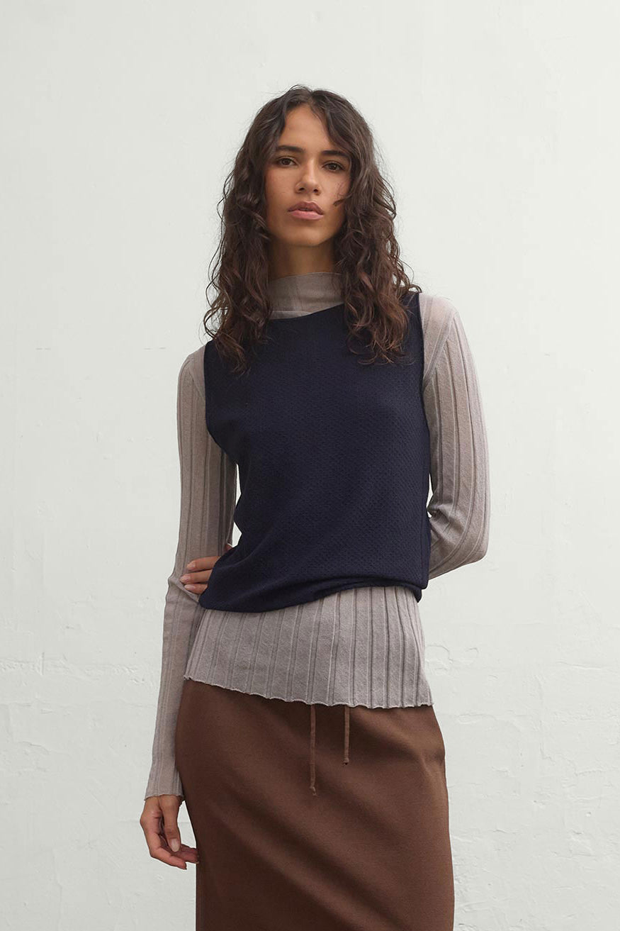 Cato Boatneck Top - Midnight
