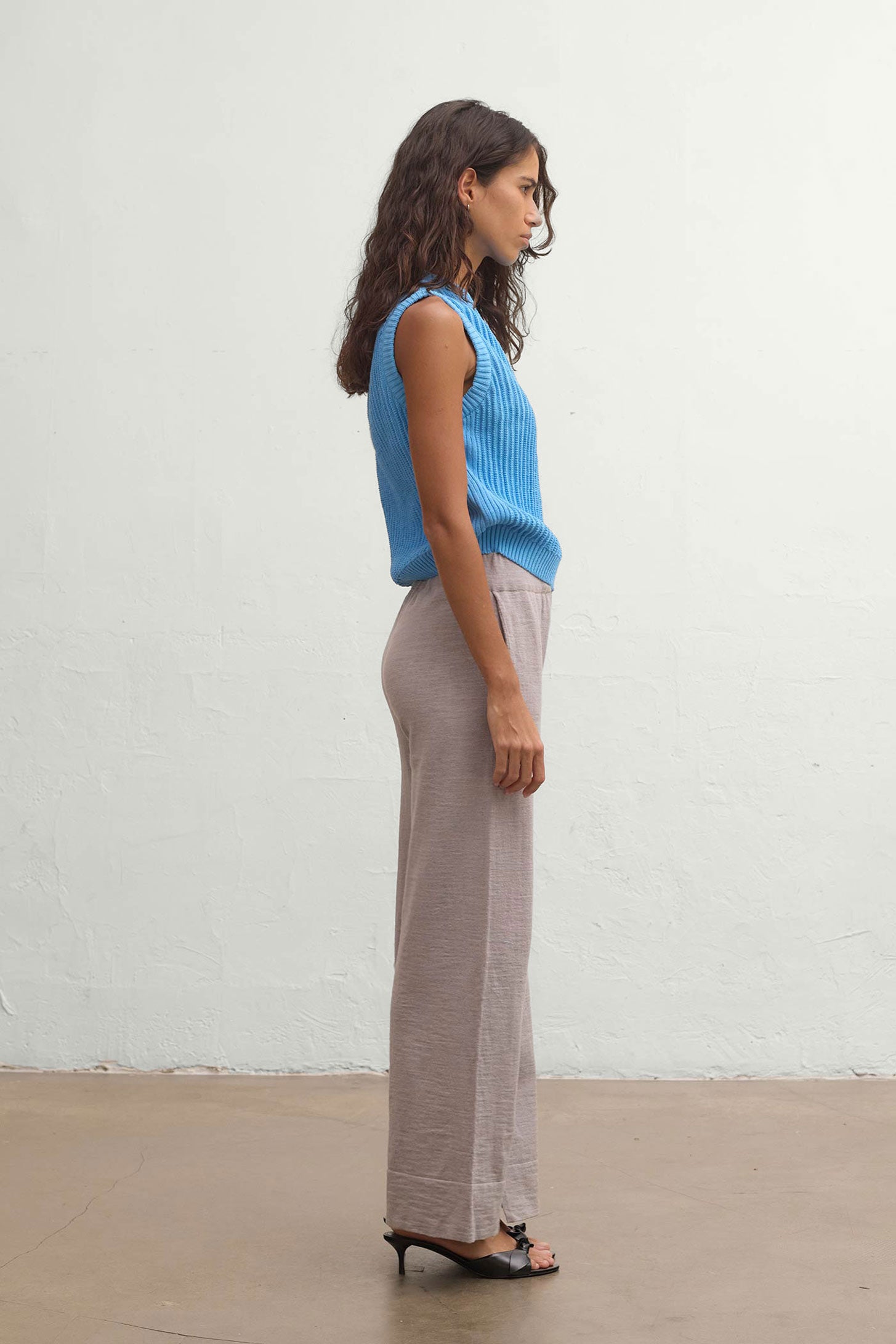 Breezy Linen Pants - Grey