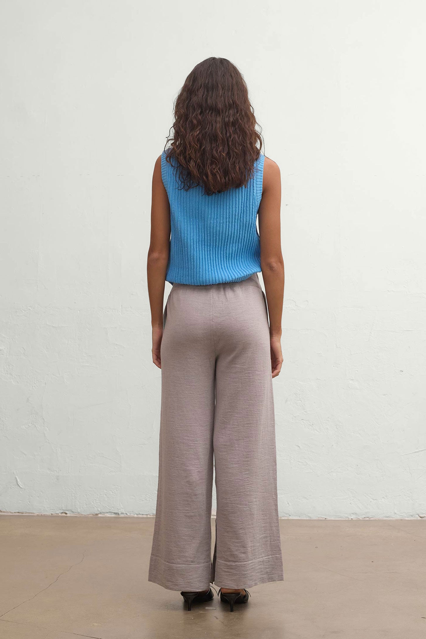 Breezy Linen Pants - Grey