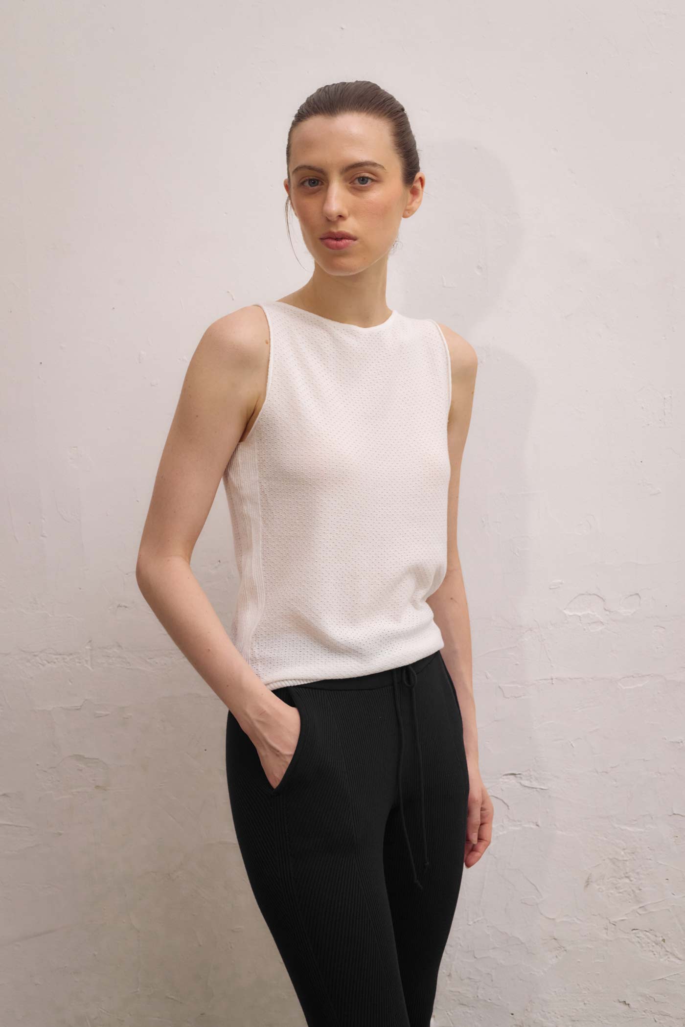 Cato Boatneck Top - Ivory
