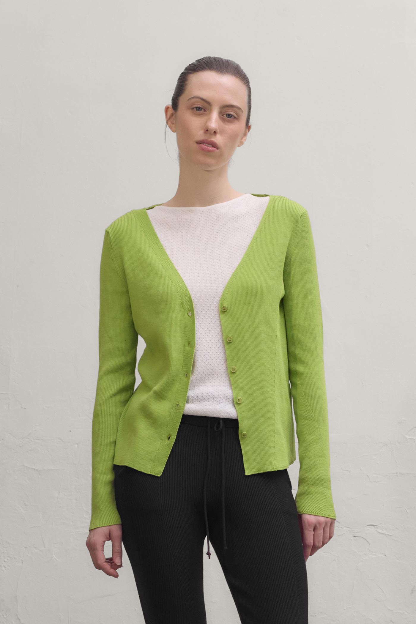 Angles Cardigan - Lemongrass