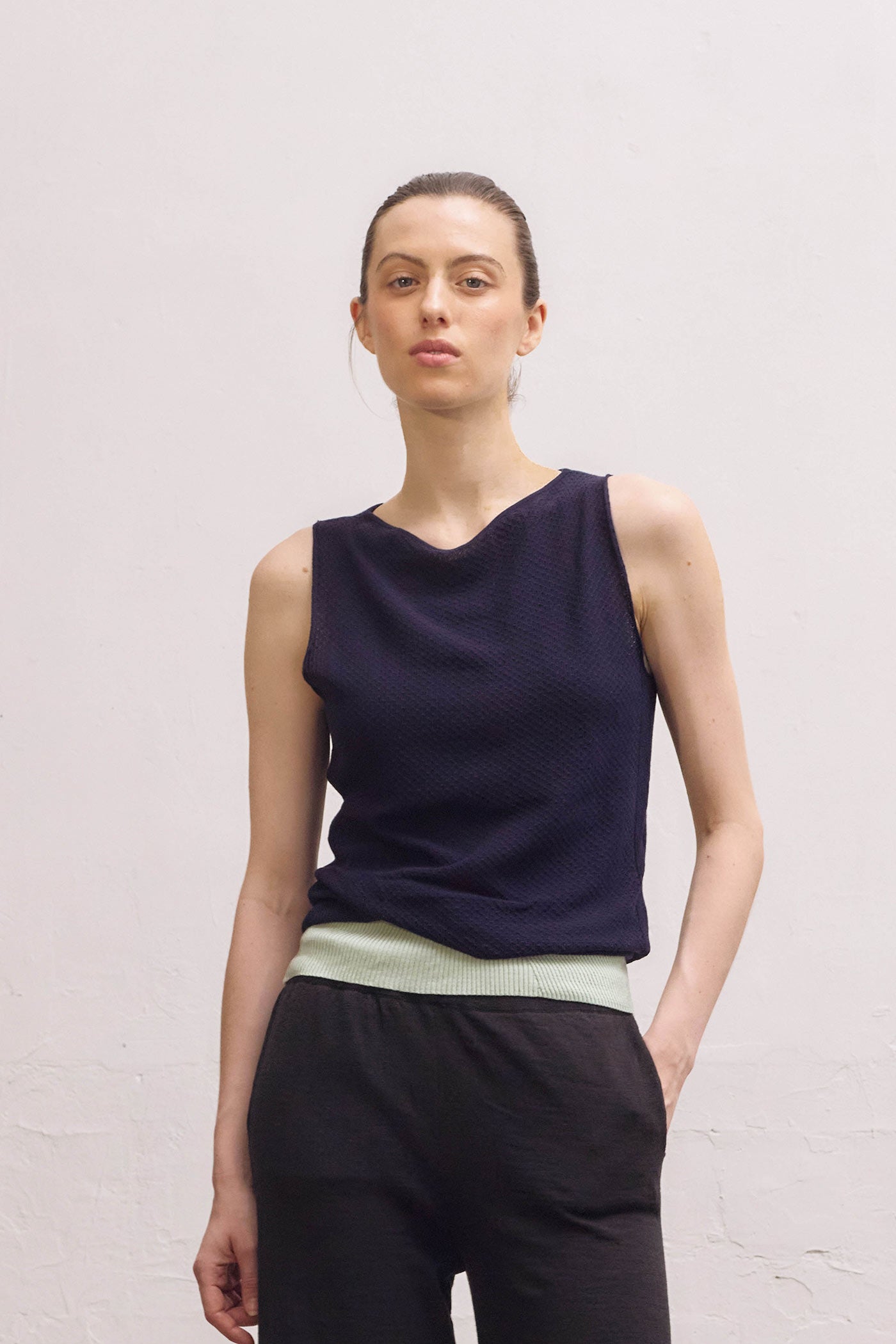 Cato Boatneck Top - Midnight