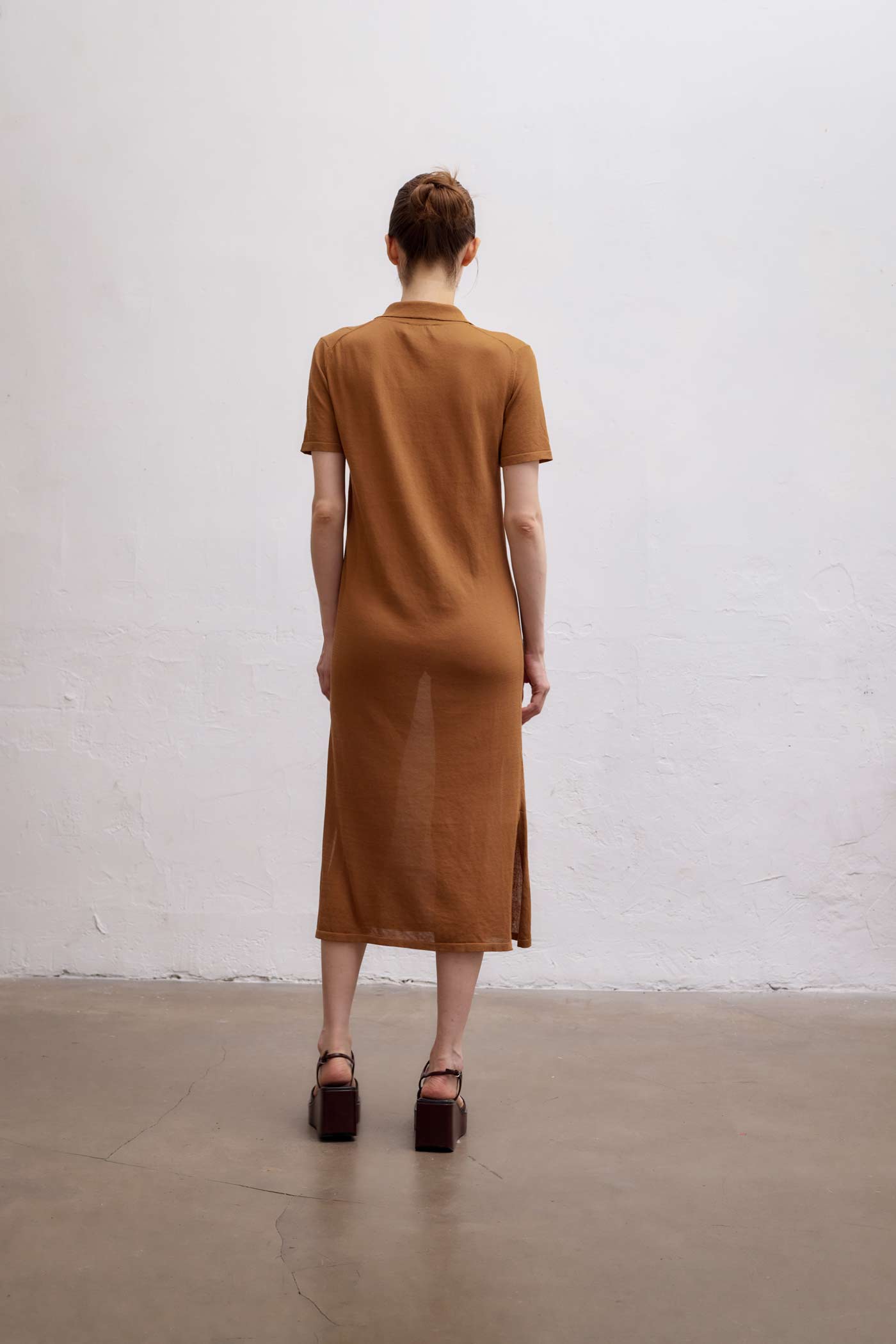 Caledon Polo Dress - Caramel