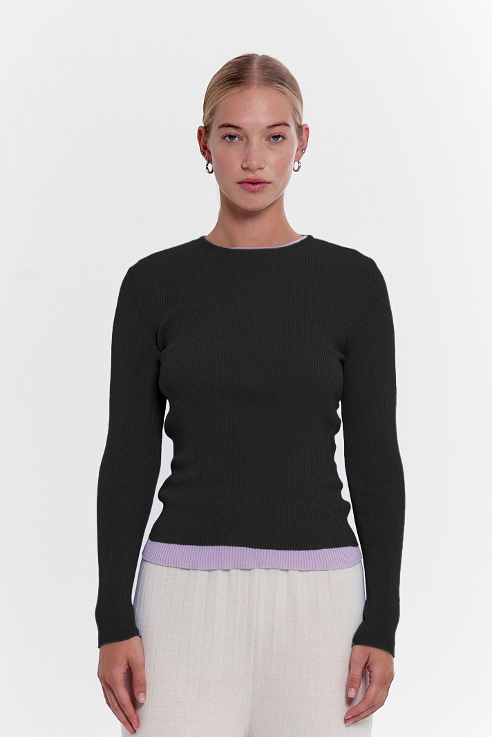 Long Makò T - Jet Black