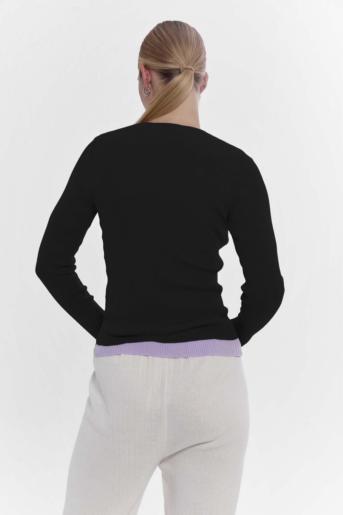 Long Makò T - Jet Black