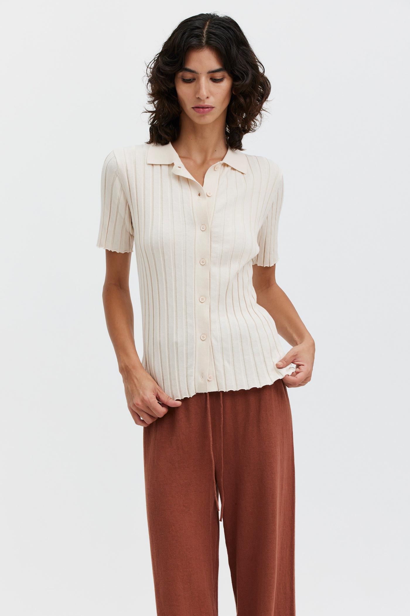 Short Amanzi Shirt - Ecru