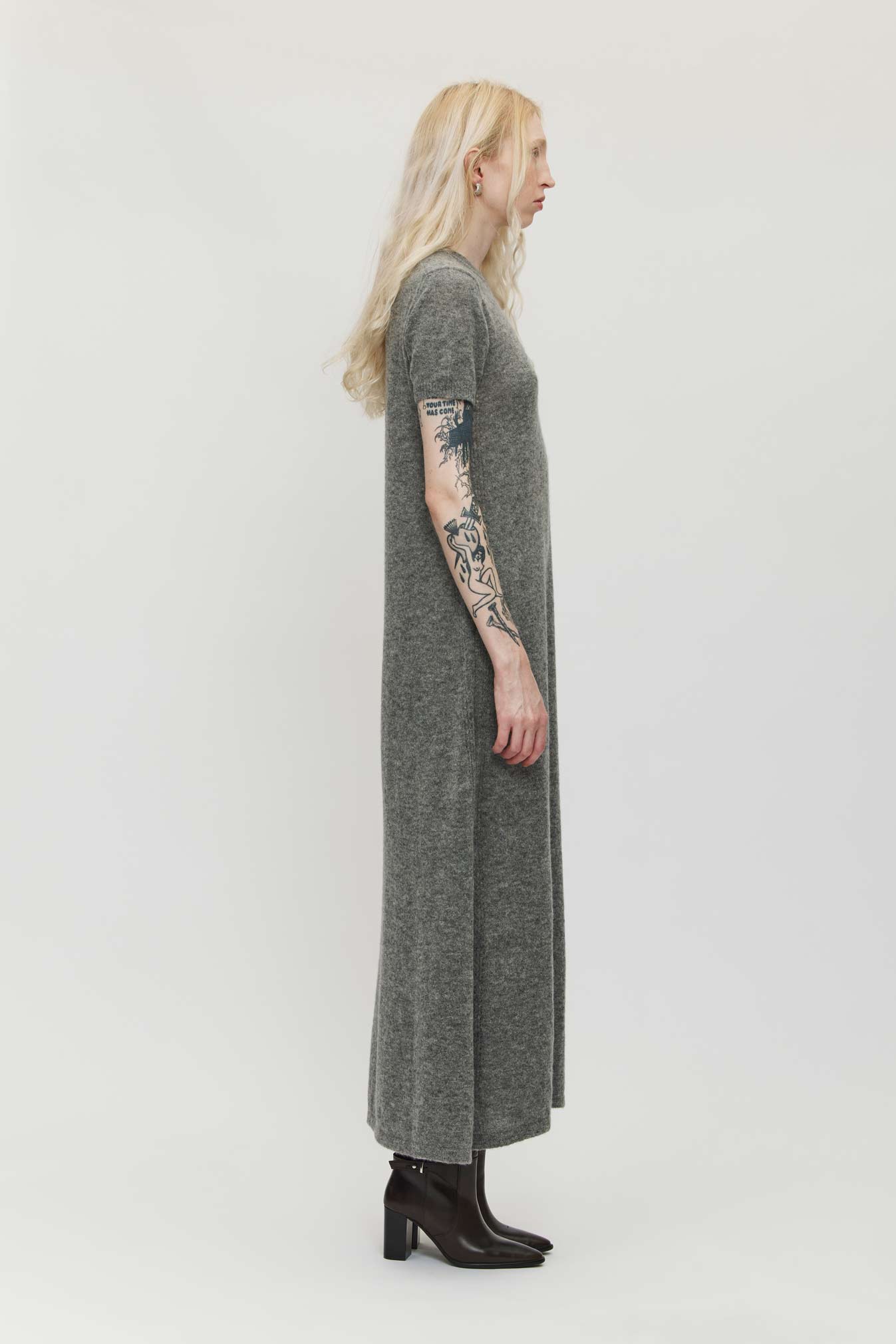 Redi Alpaca Dress - Melange Grey (Pre-Order)