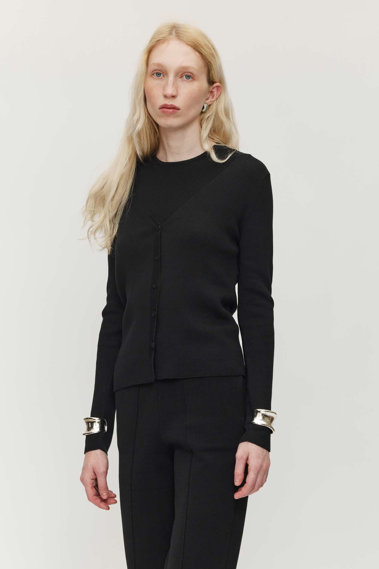 Angles Cardigan - Jet Black