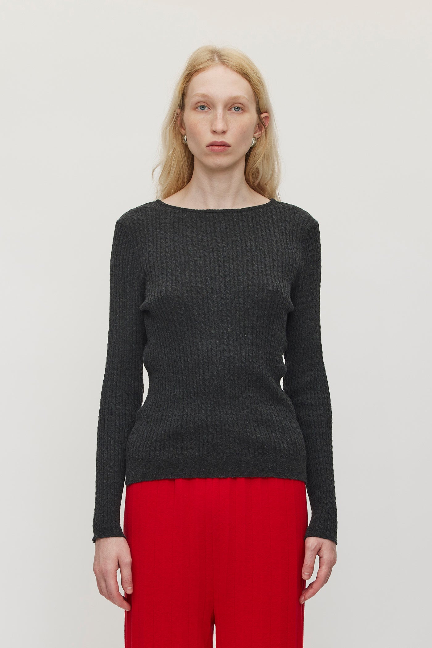 Komani Cashmere Sweater - Graphite