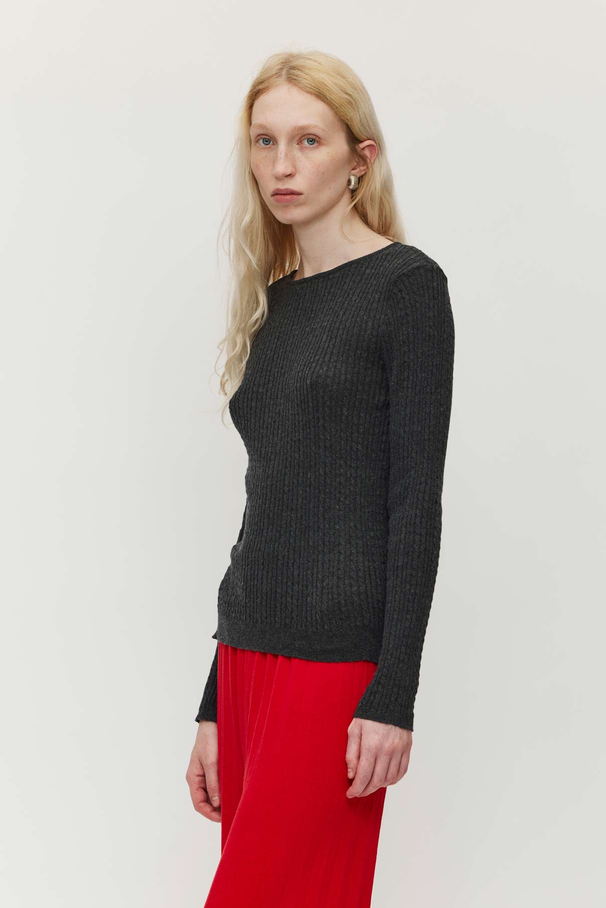 Komani Cashmere Sweater - Graphite