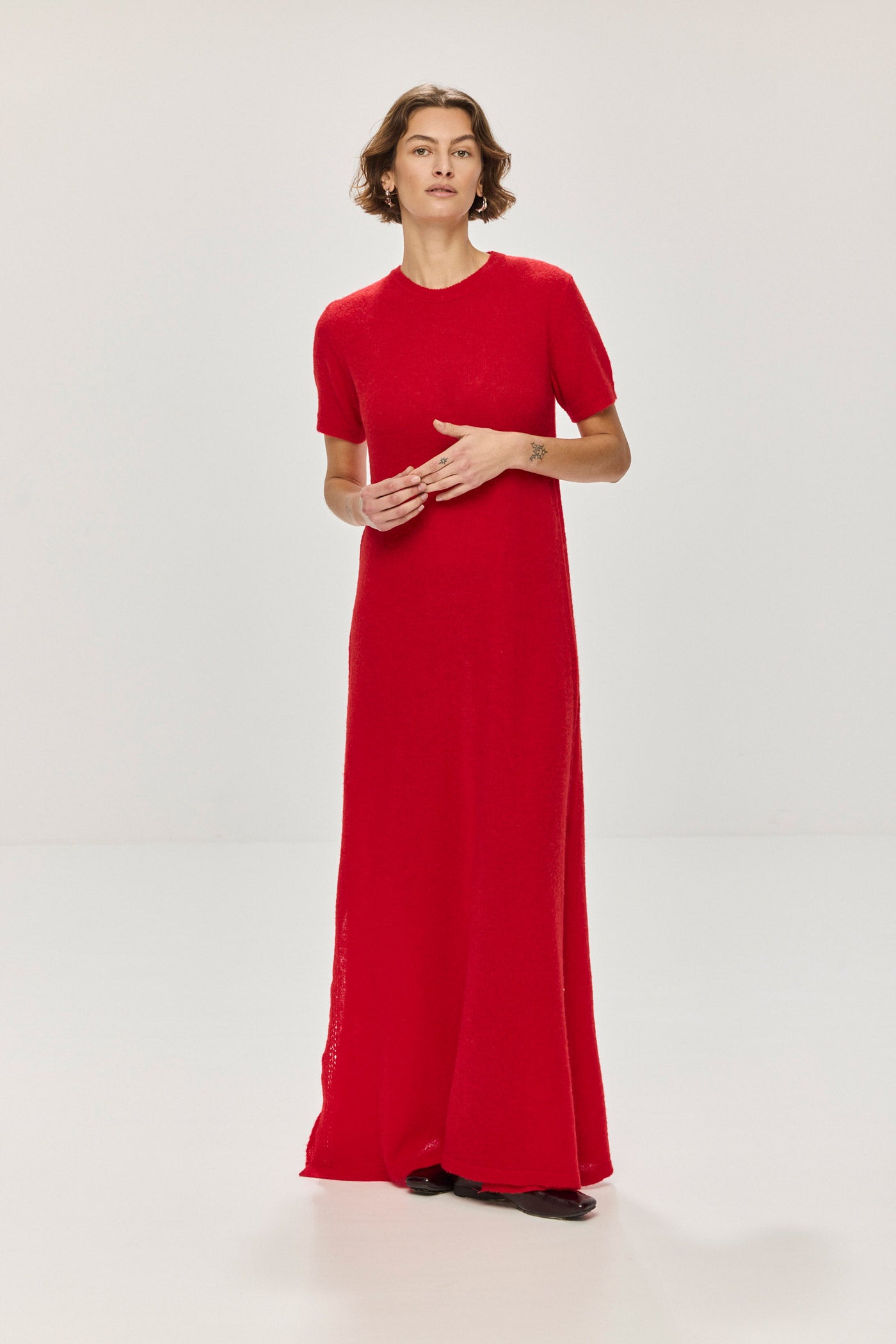 Redi Alpaca Dress - Red (Pre-Order)