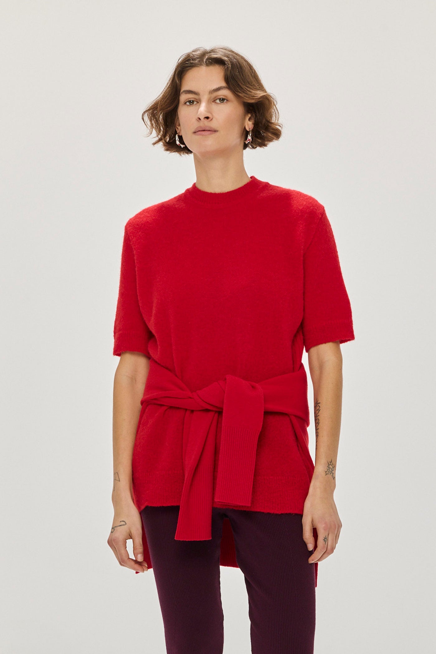 Vall Alpaca Top - Red (Pre-Order)