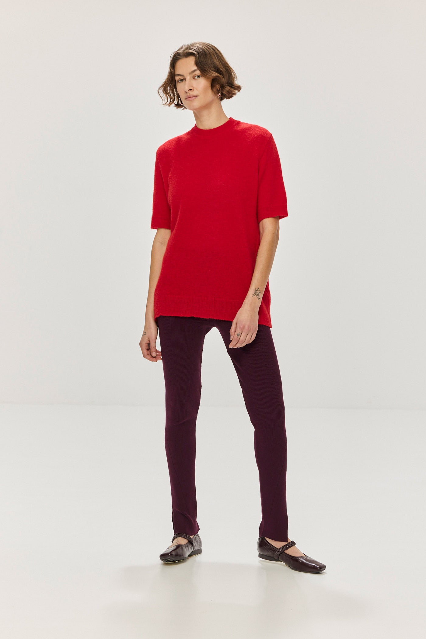 Vall Alpaca Top - Red (Pre-Order)