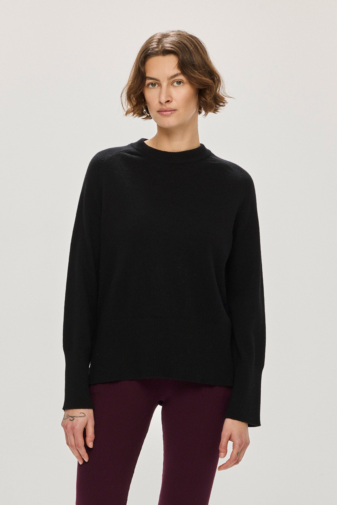 Jordaan Merino Crewneck - Jet Black