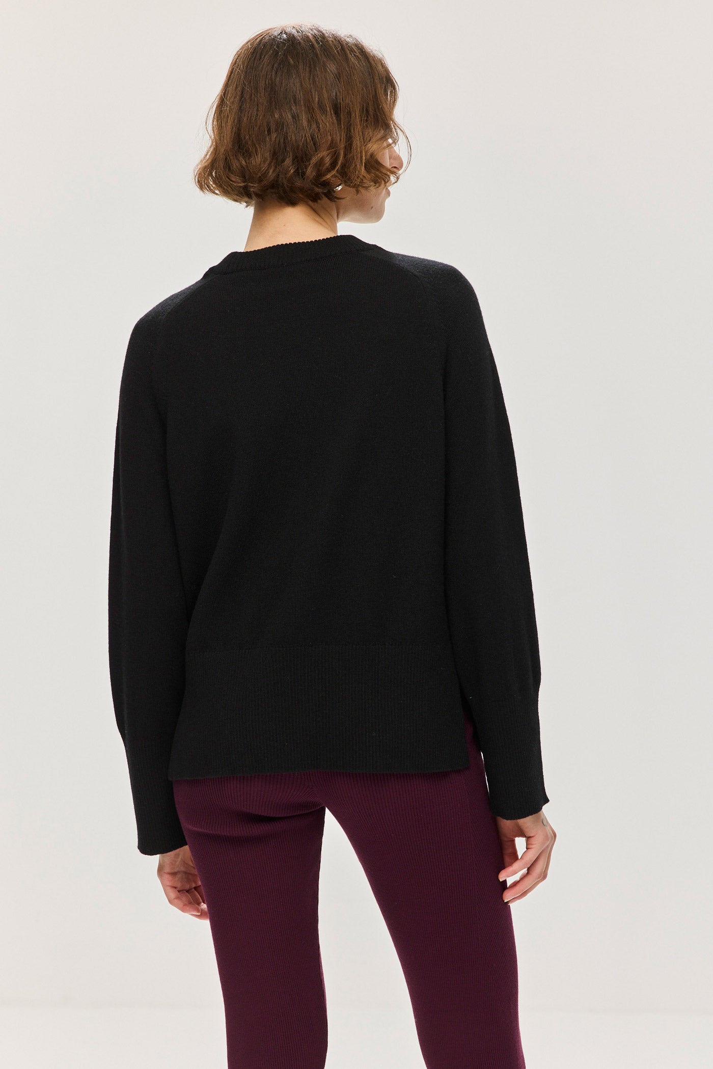Jordaan Merino Crewneck - Jet Black
