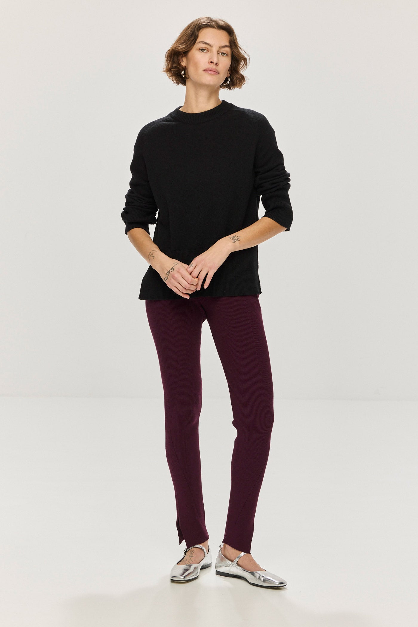 Jordaan Merino Crewneck - Jet Black