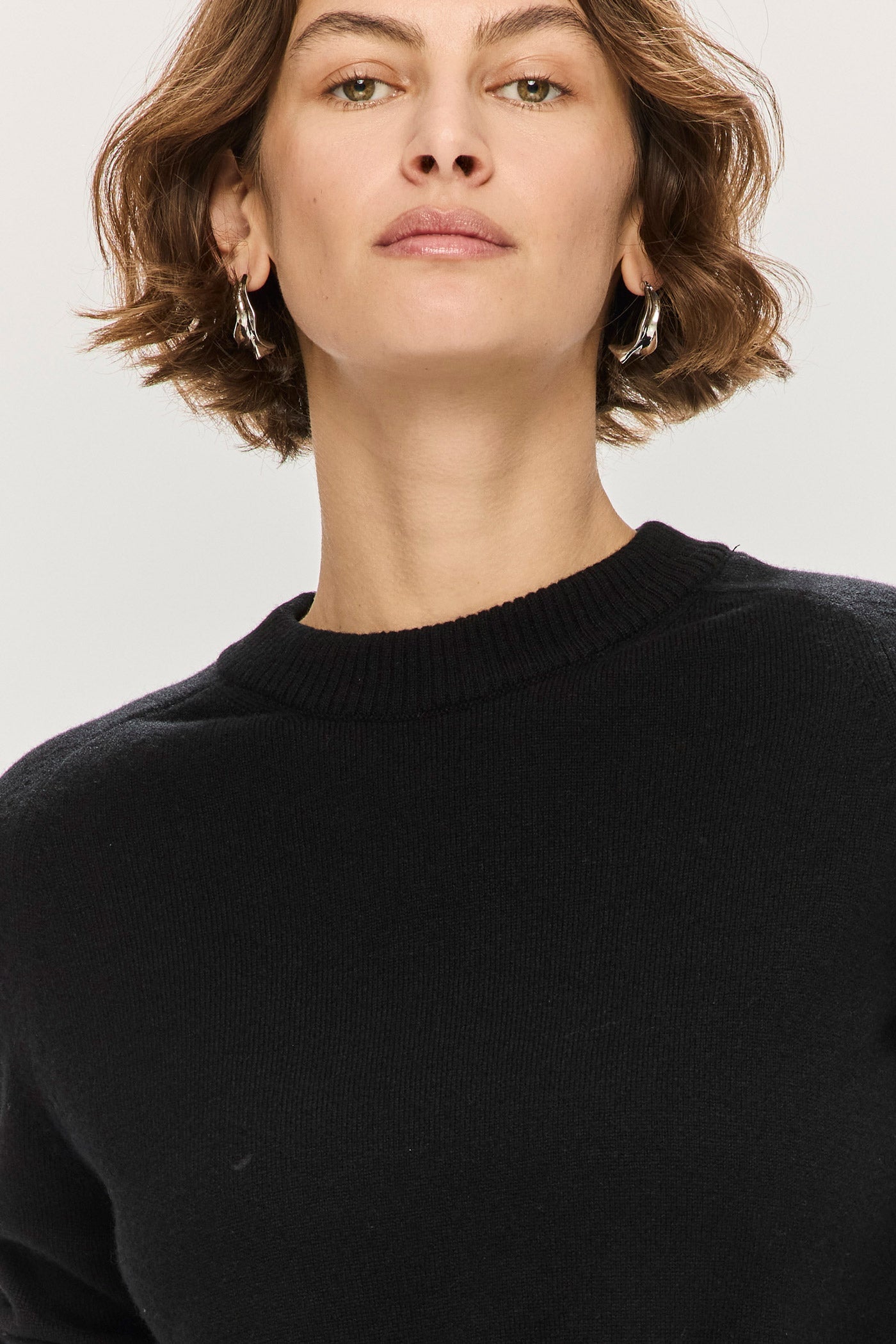 Jordaan Merino Crewneck - Jet Black