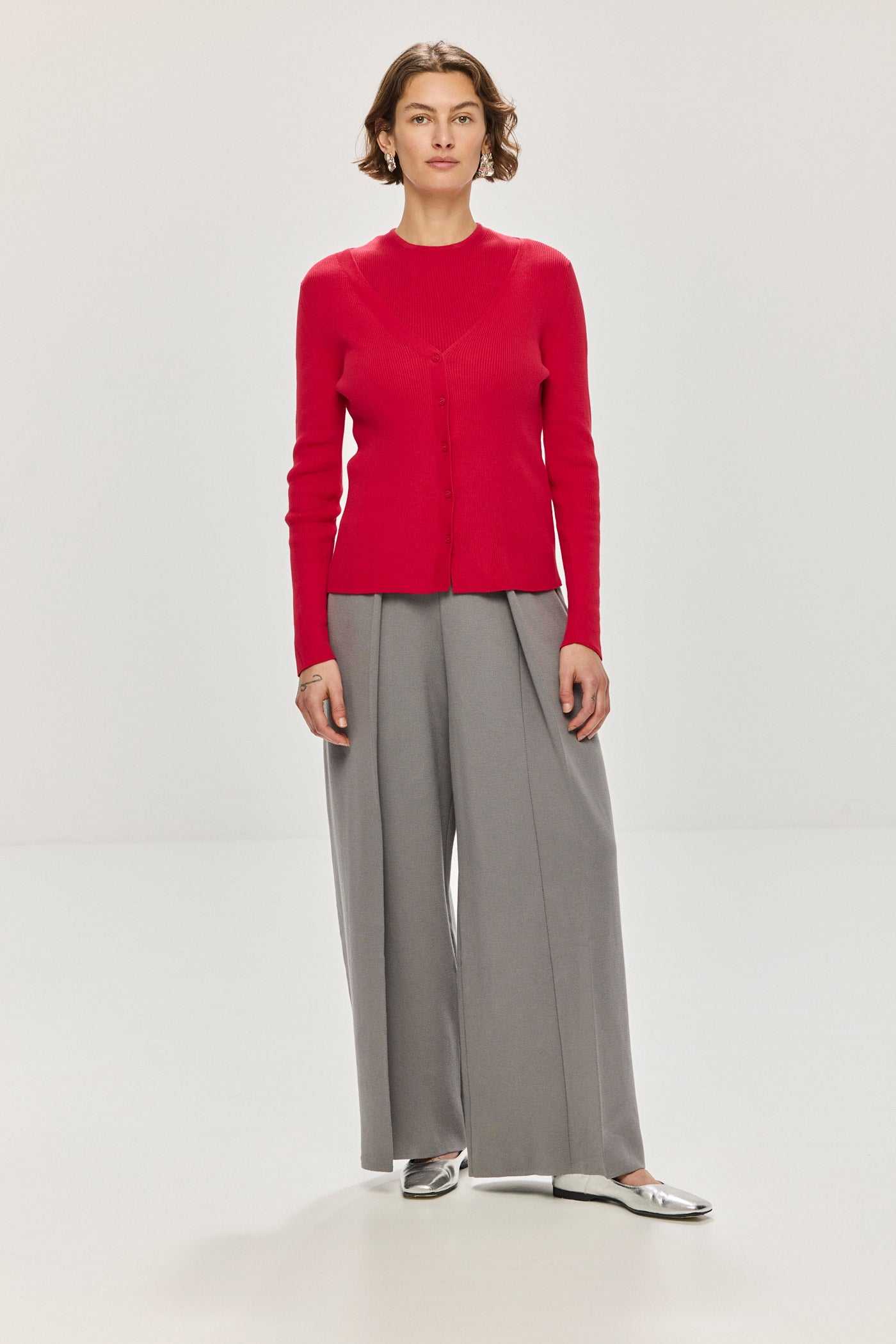 Angles Cardigan - Red (Pre-Order)