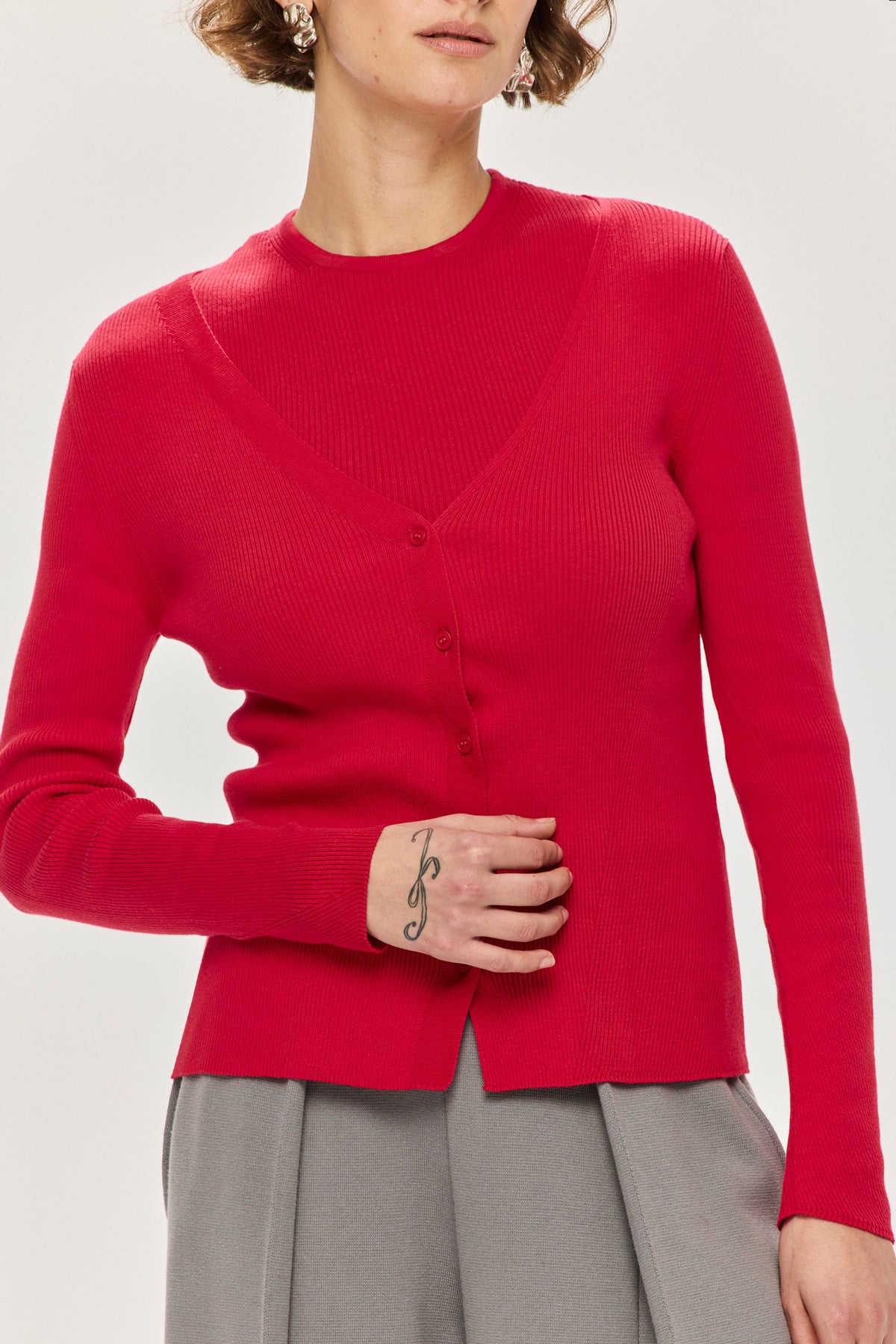 Angles Cardigan - Red