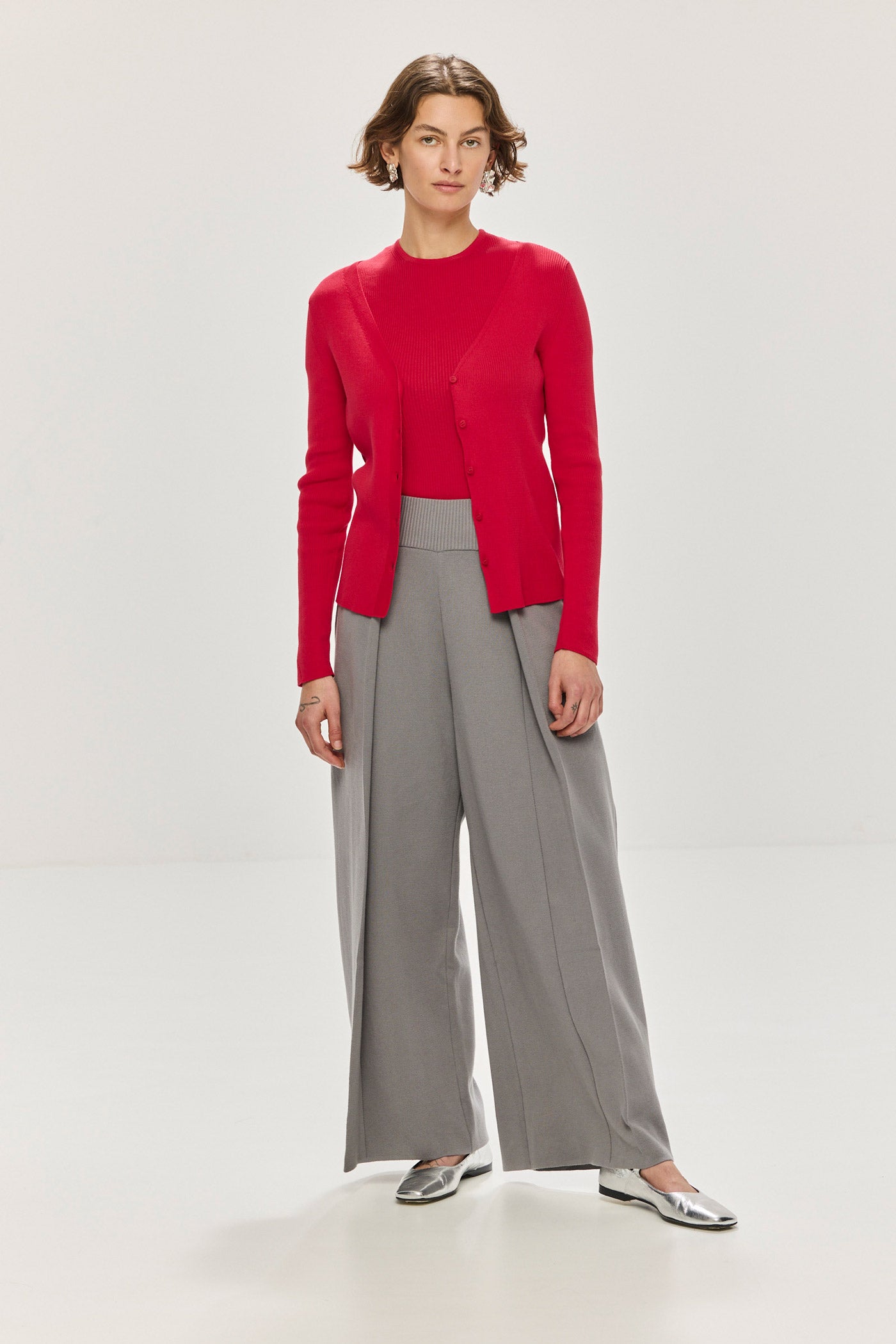 Angles Cardigan - Red (Pre-Order)