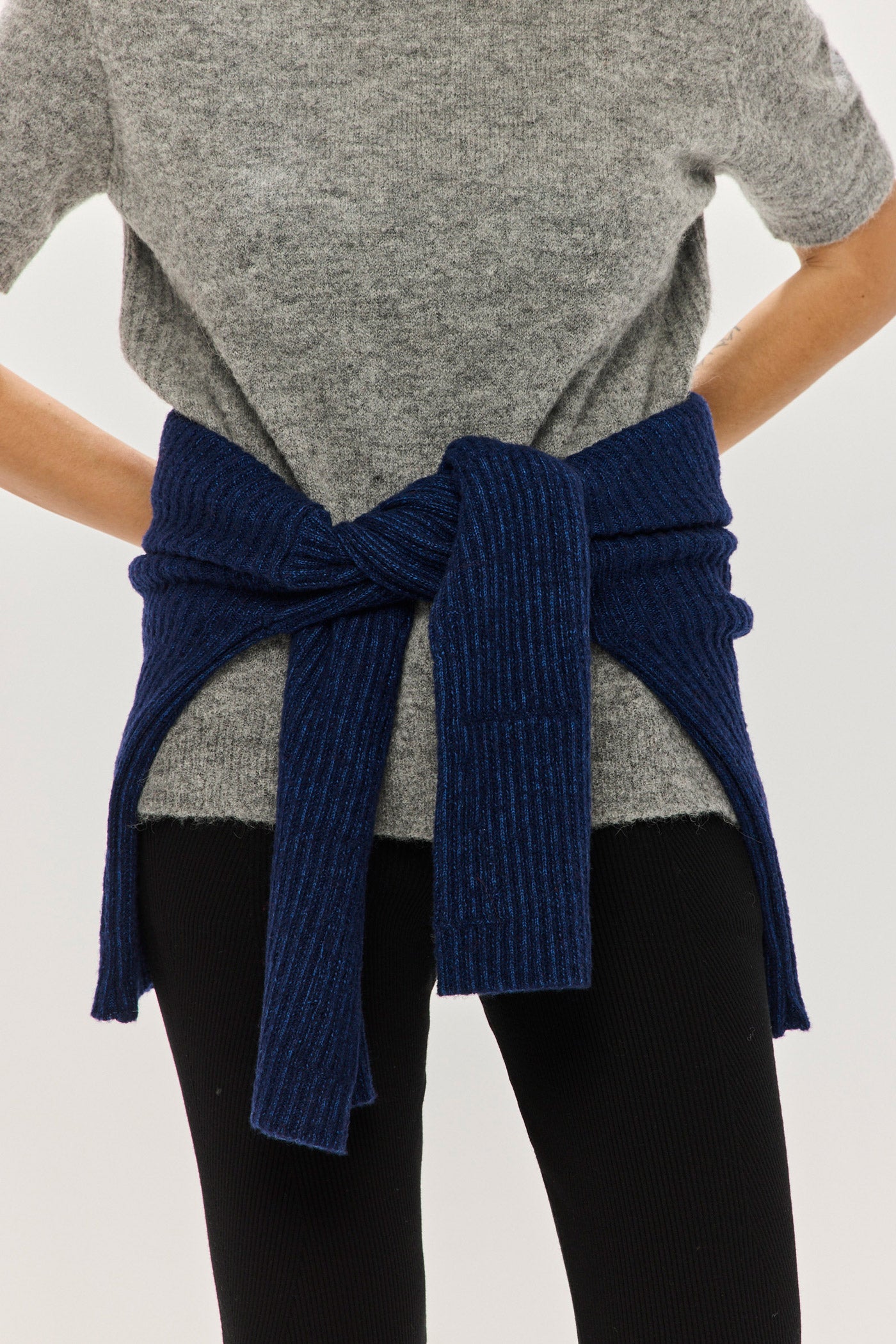 Vall Alpaca Top - Melange Grey (Pre-Order)