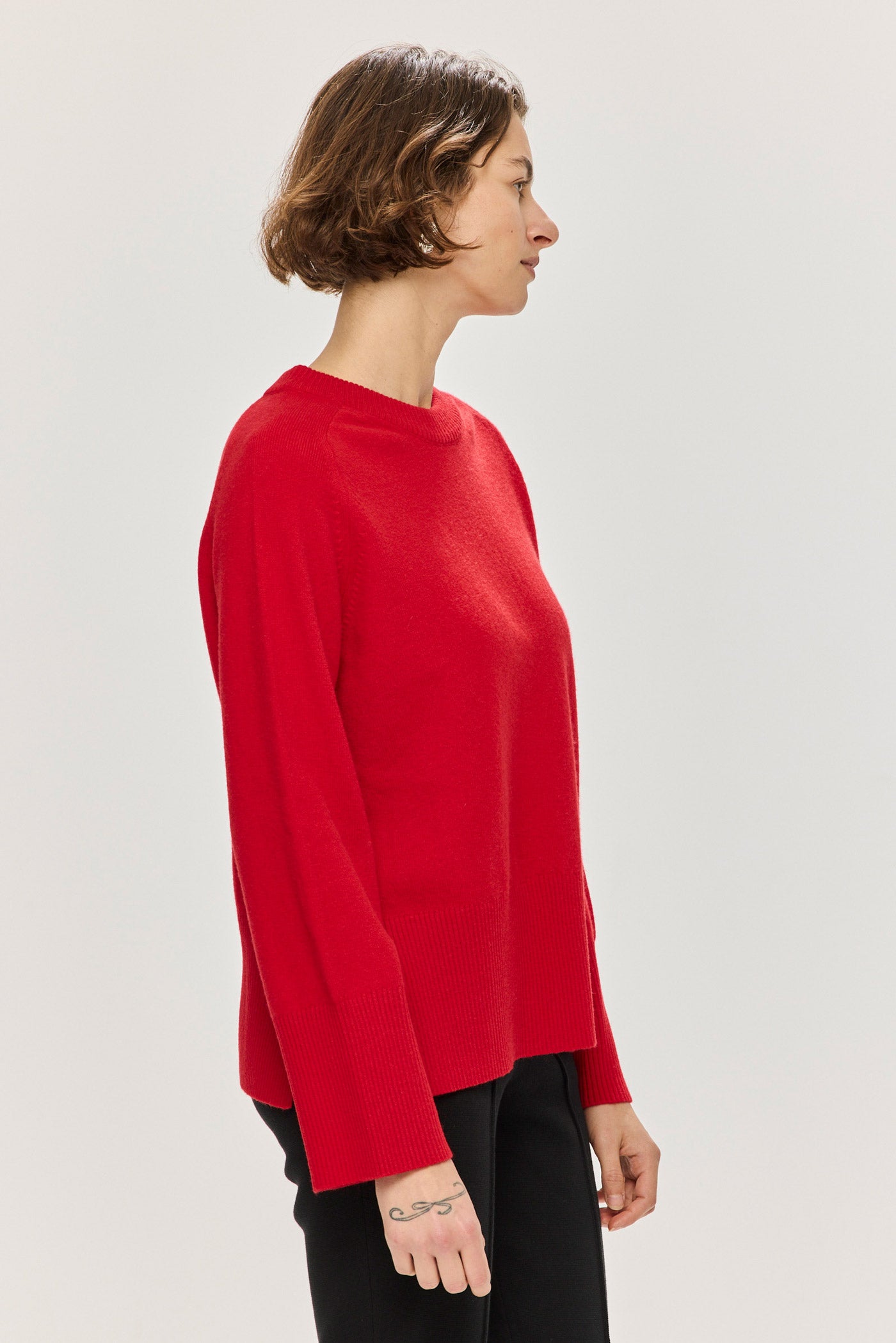 Jordaan Merino Crewneck - Red