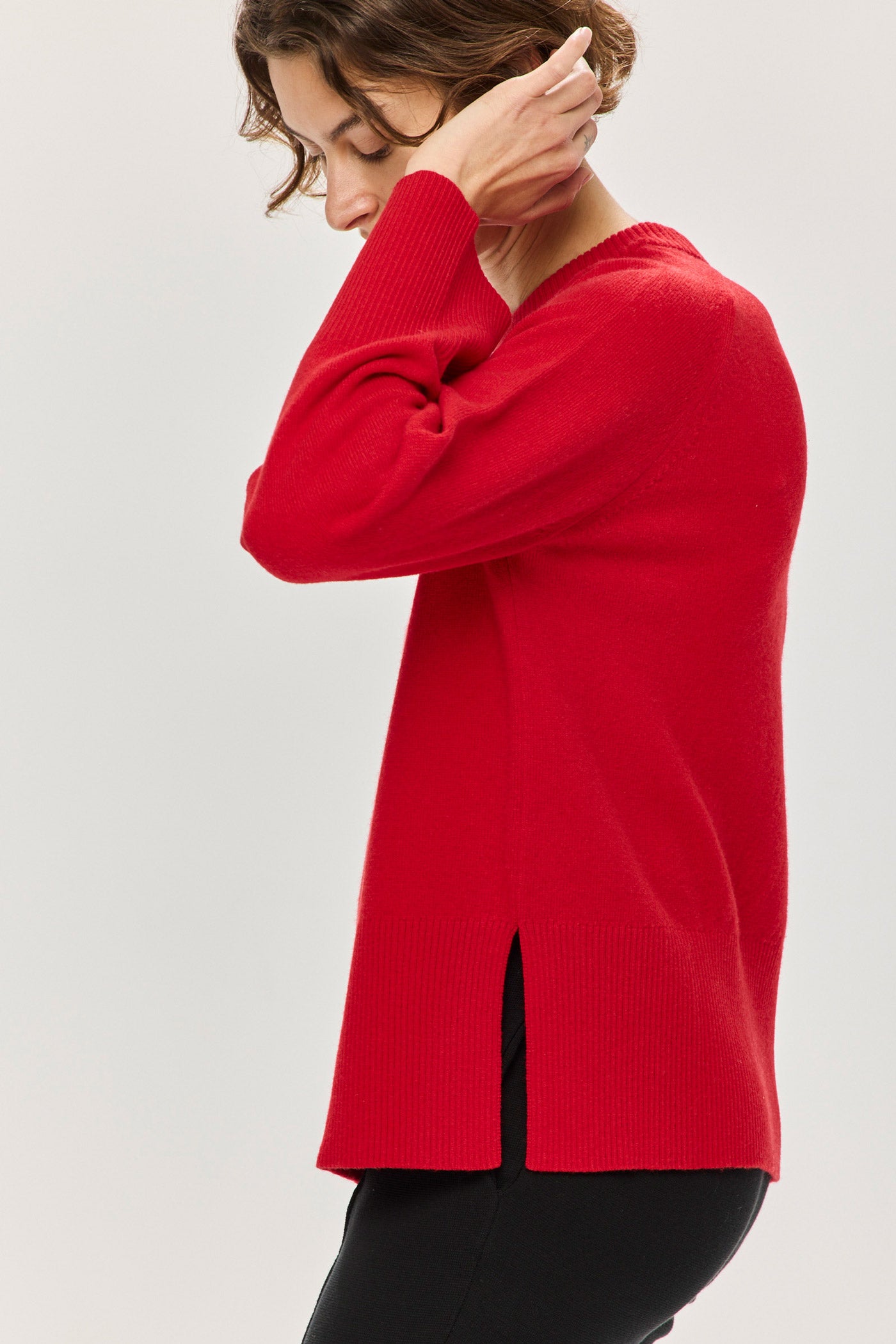 Jordaan Merino Crewneck - Red