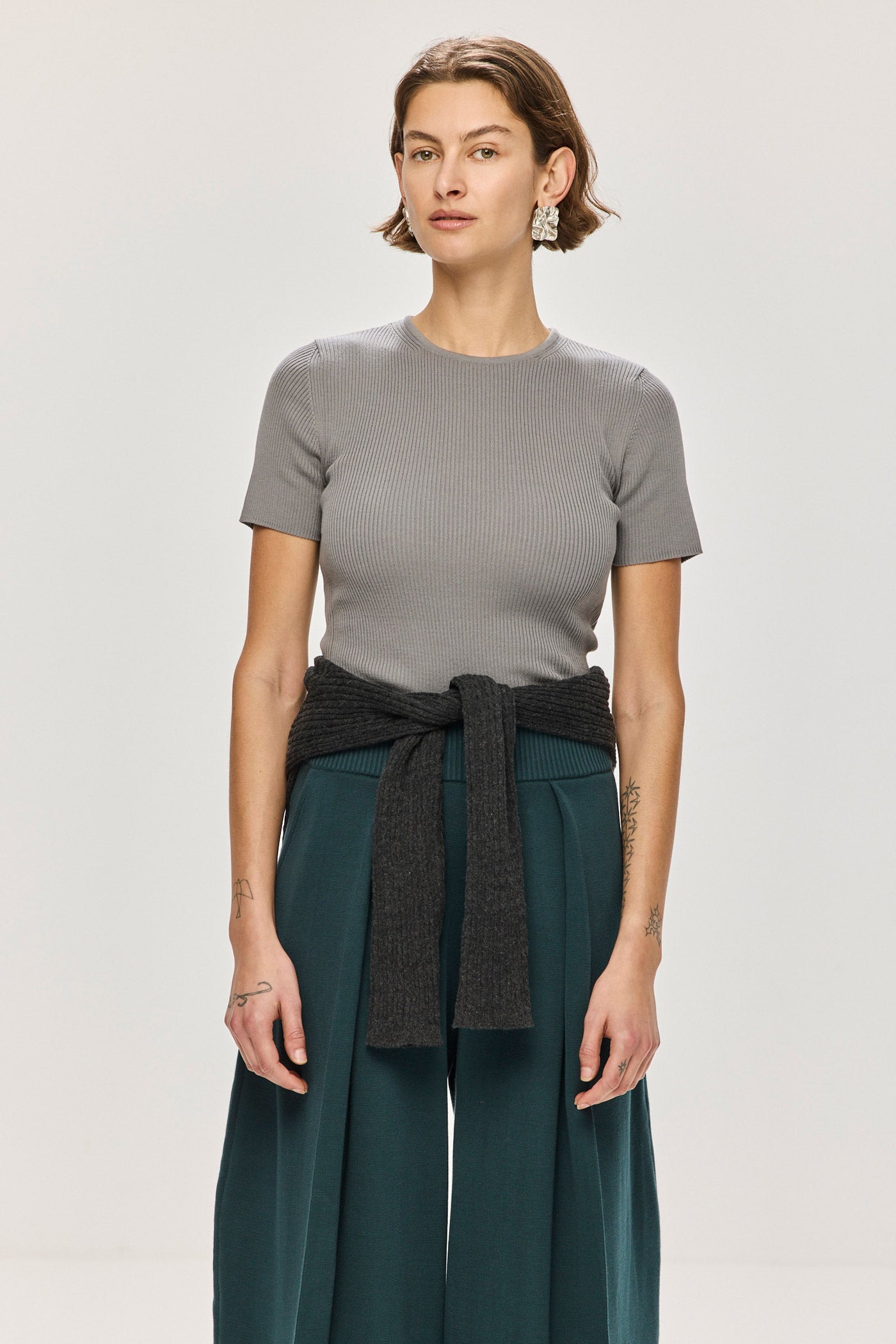 Ribbed Makò T - Grey (Pre-Order)