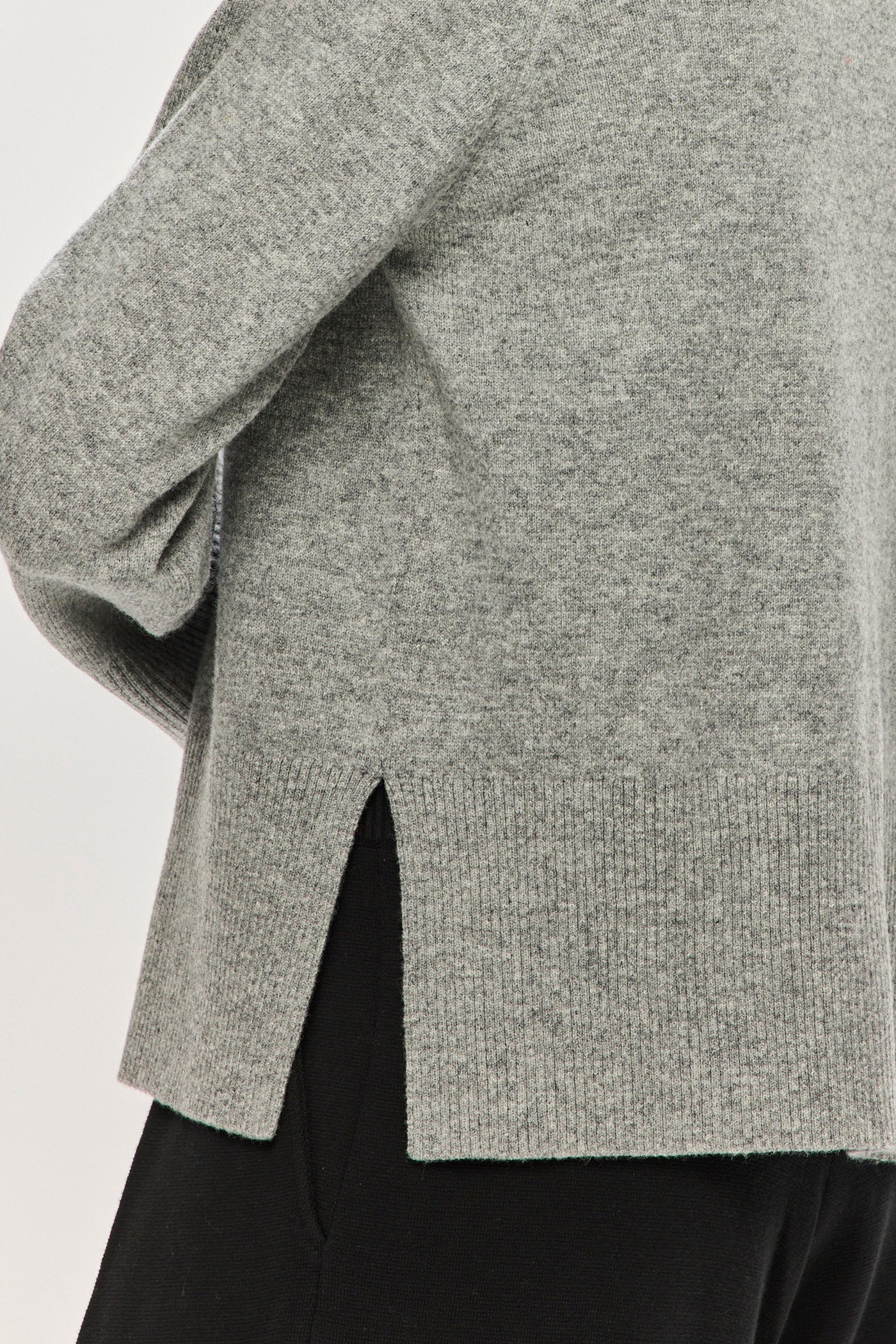 Jordaan Merino Crewneck - Melange Grey