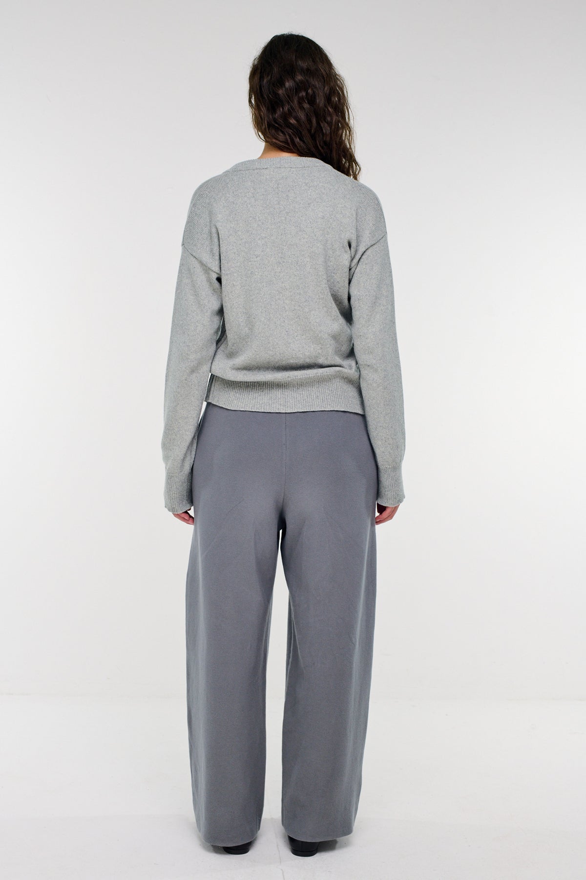 Berlin Cotton-Cashmere Cardigan - Melange Grey