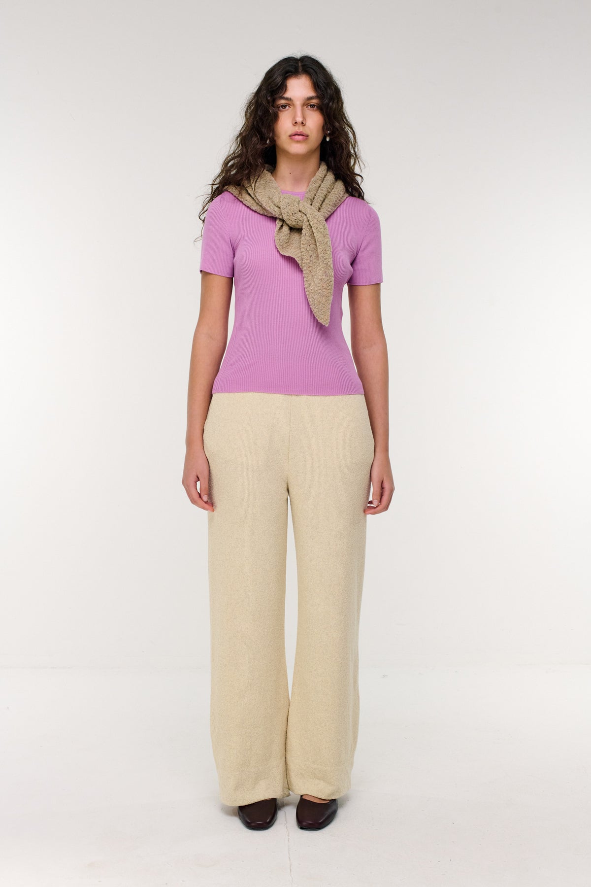 Ribbed Makò T - Orchid