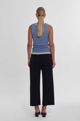 Durban Plissé Pants - Black