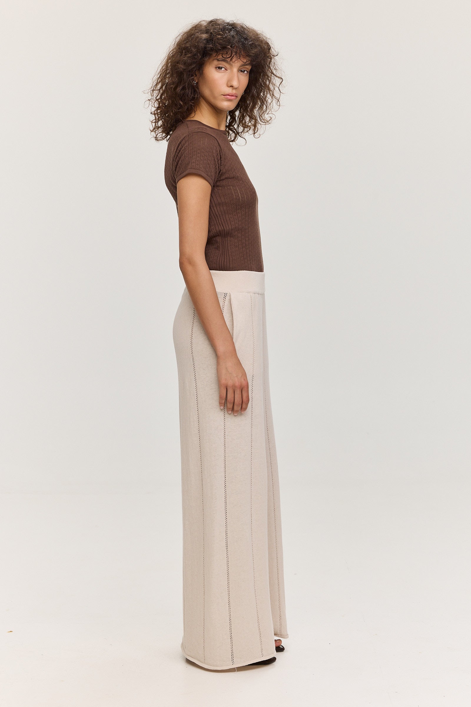 Adelaide Linen Pants - Oat