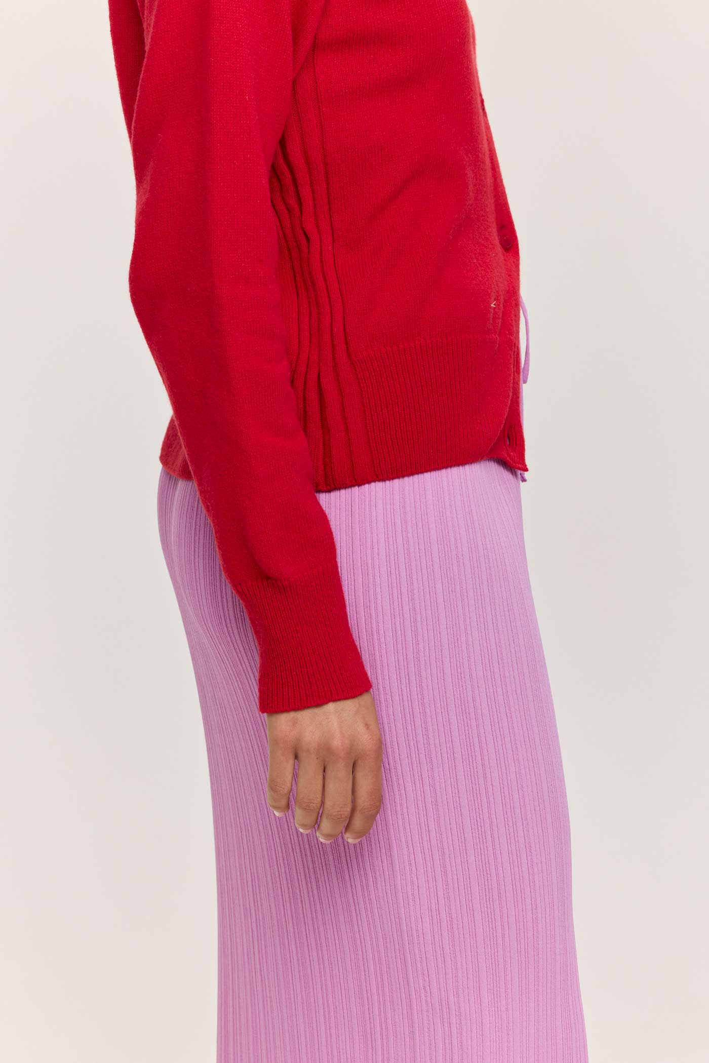 Berlin Cotton-Cashmere Cardigan - Red