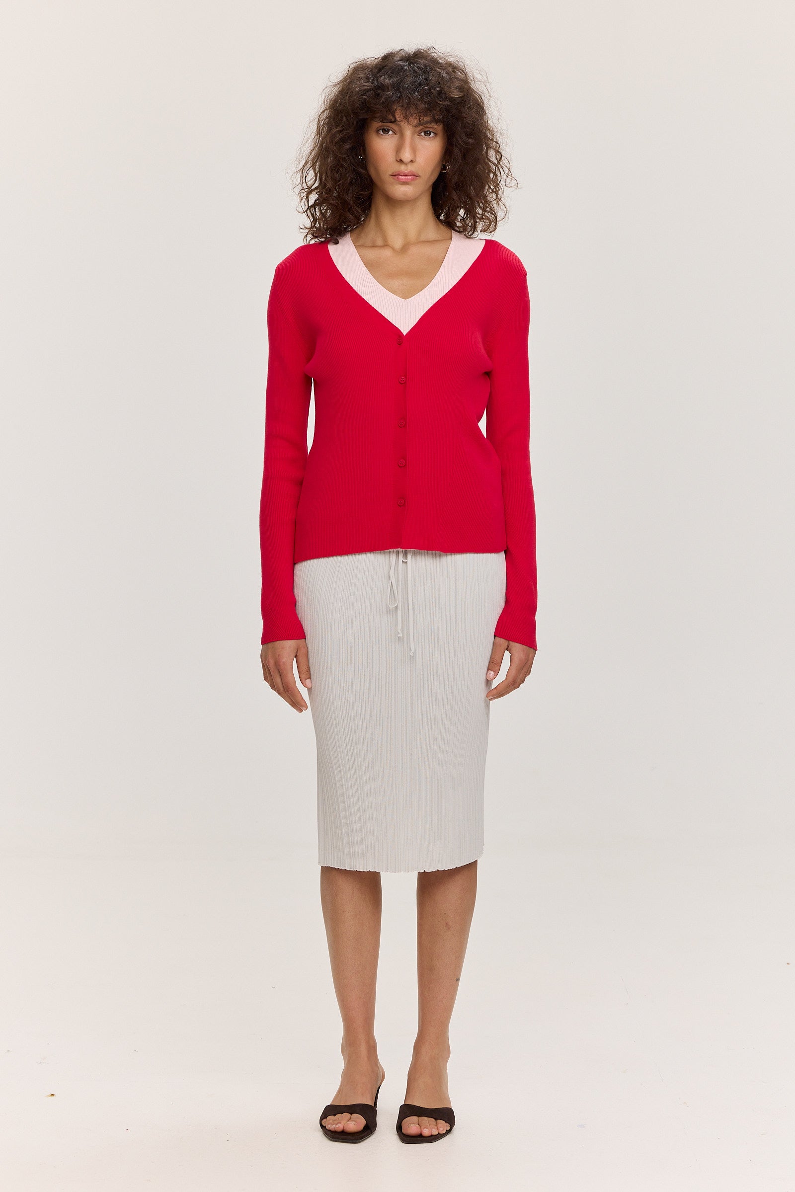 Angles Cardigan - Red