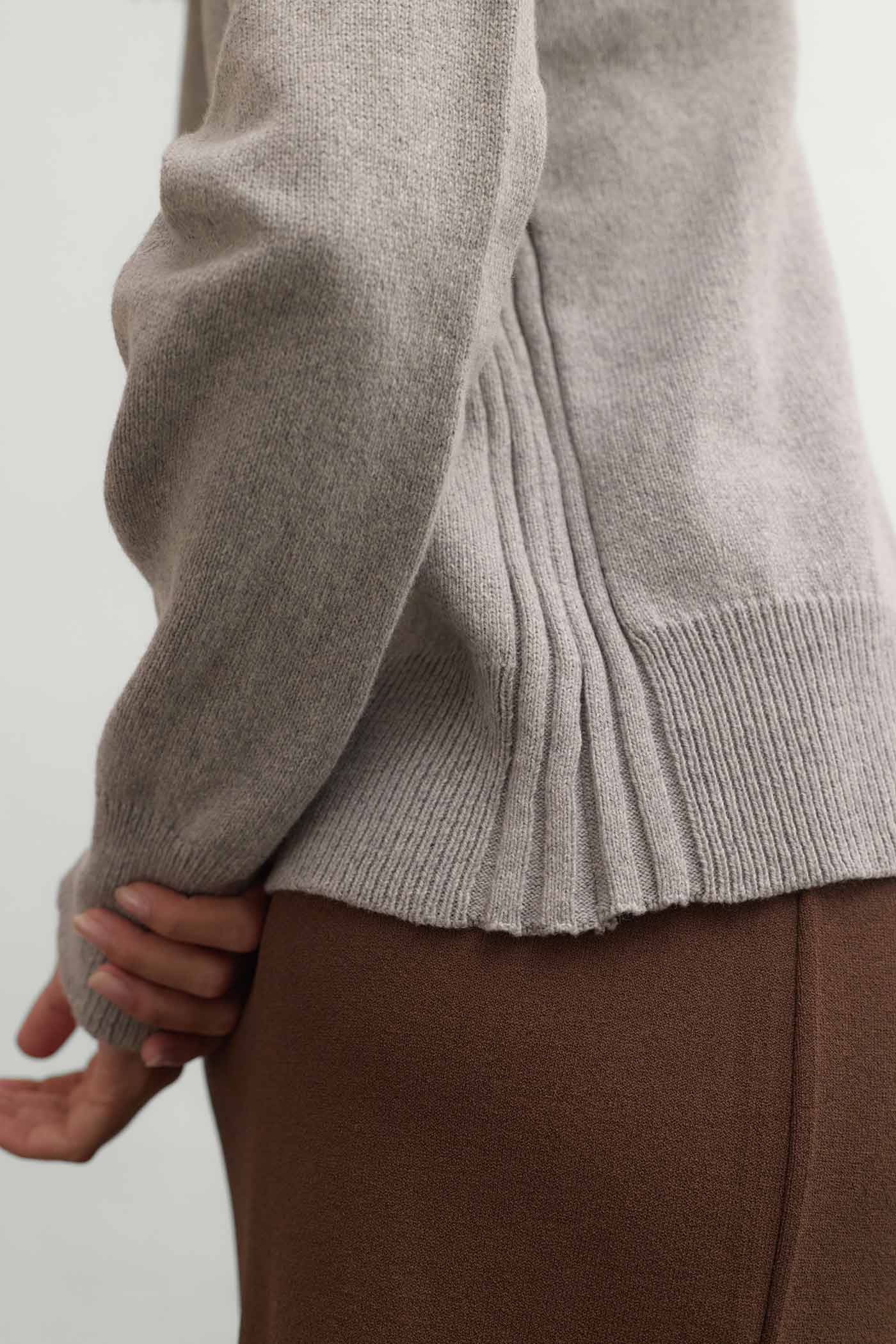 Berlin Cotton-Cashmere Cardigan - Melange Grey