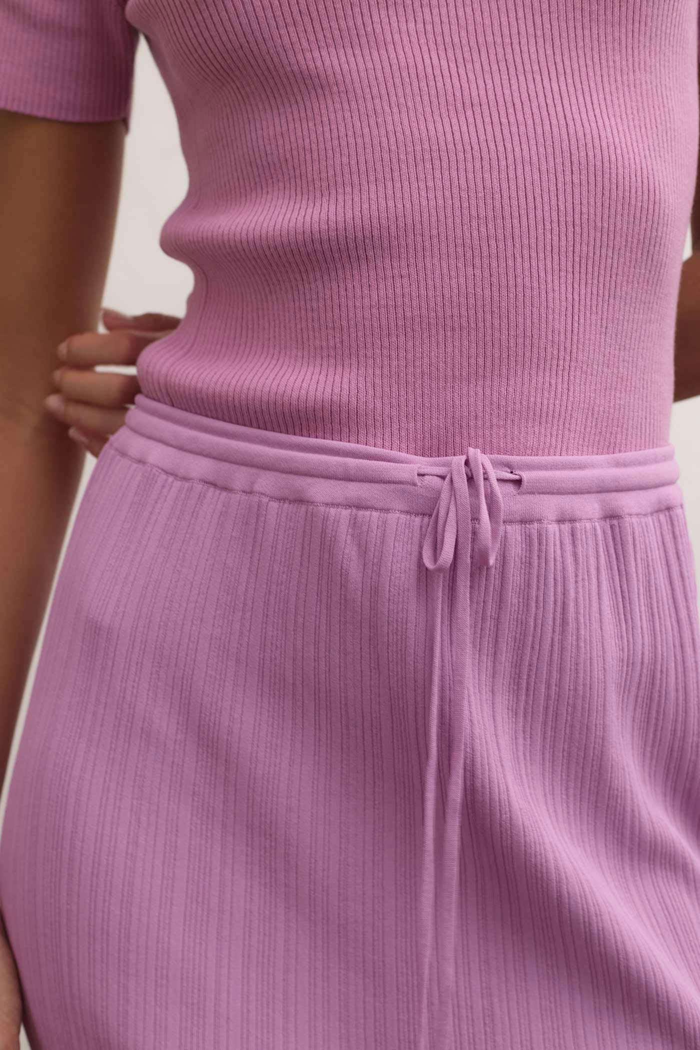 Cala Plissé Skirt - Orchid