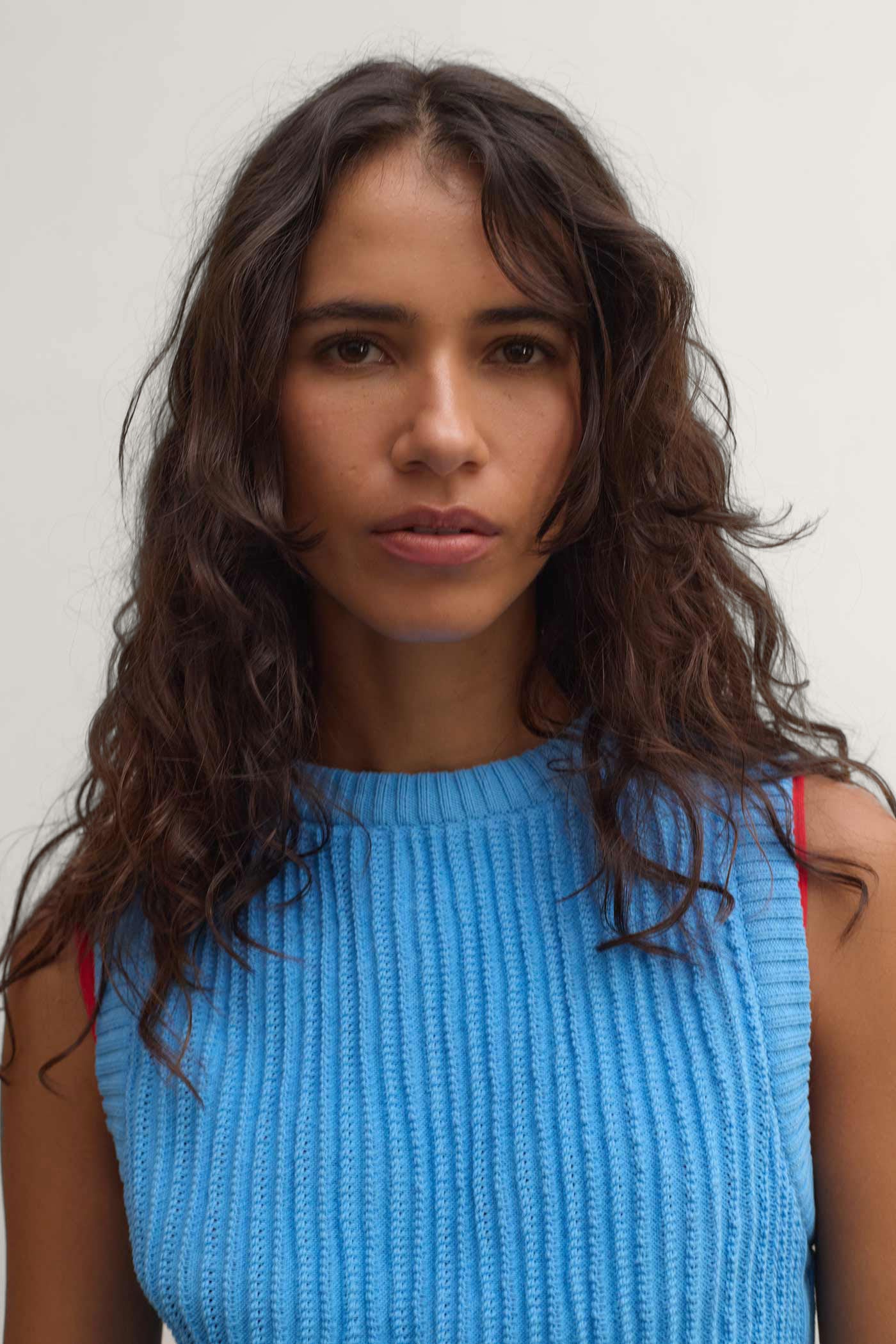 Belmont Cotton Vest - Cornflower Blue
