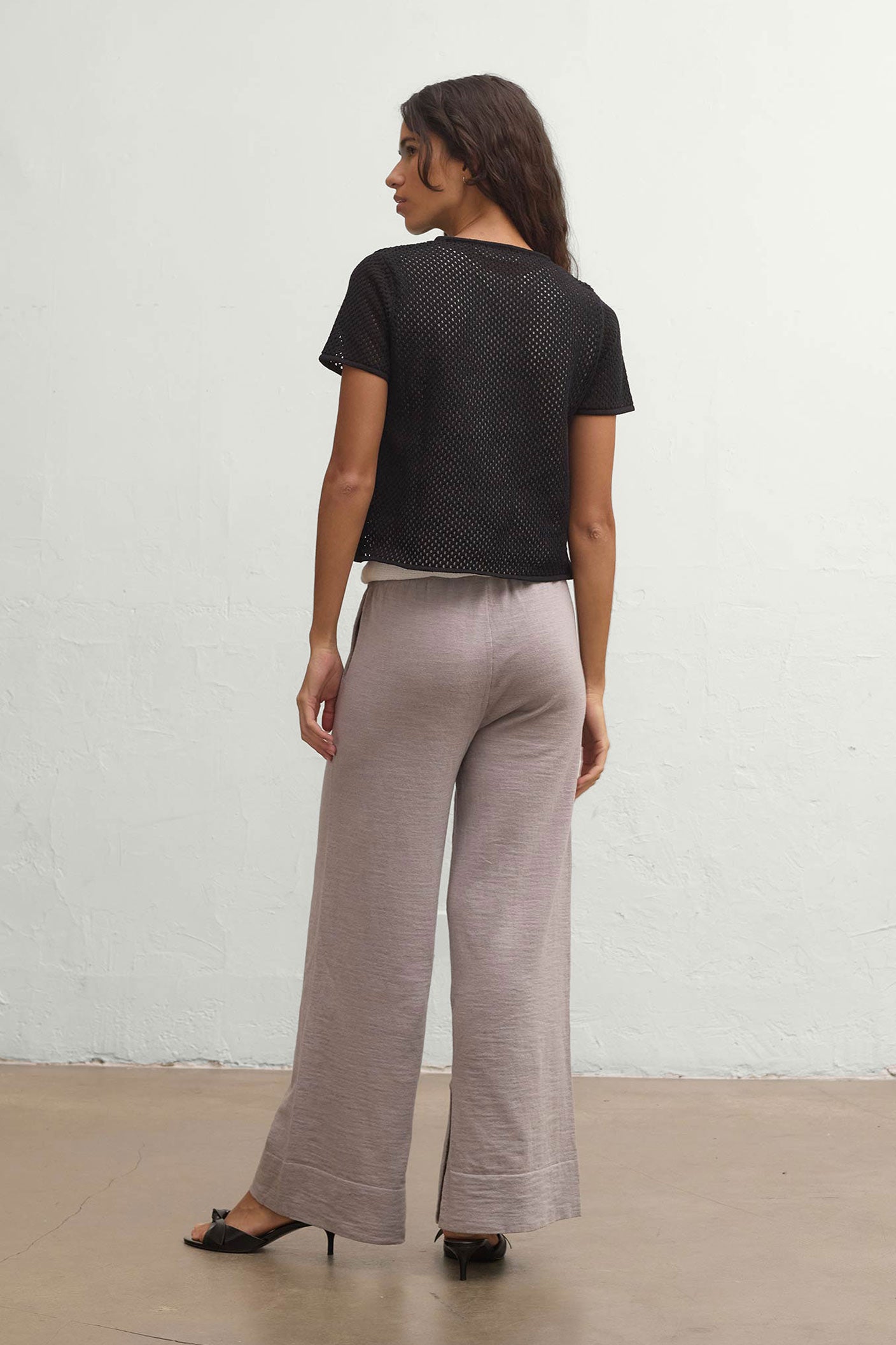 Hex Crochet Tee - Black