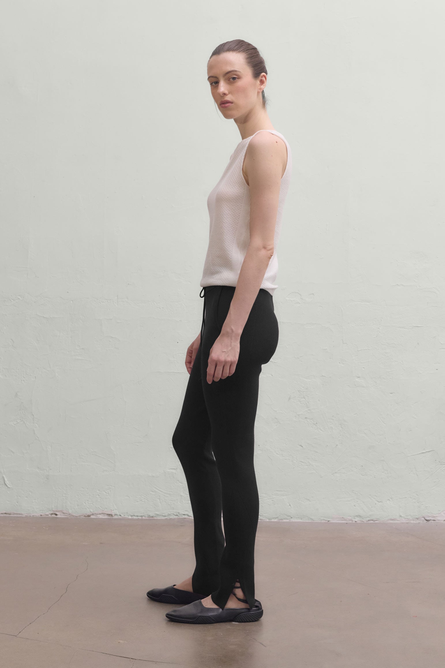 Ivy Rib Pants - Black