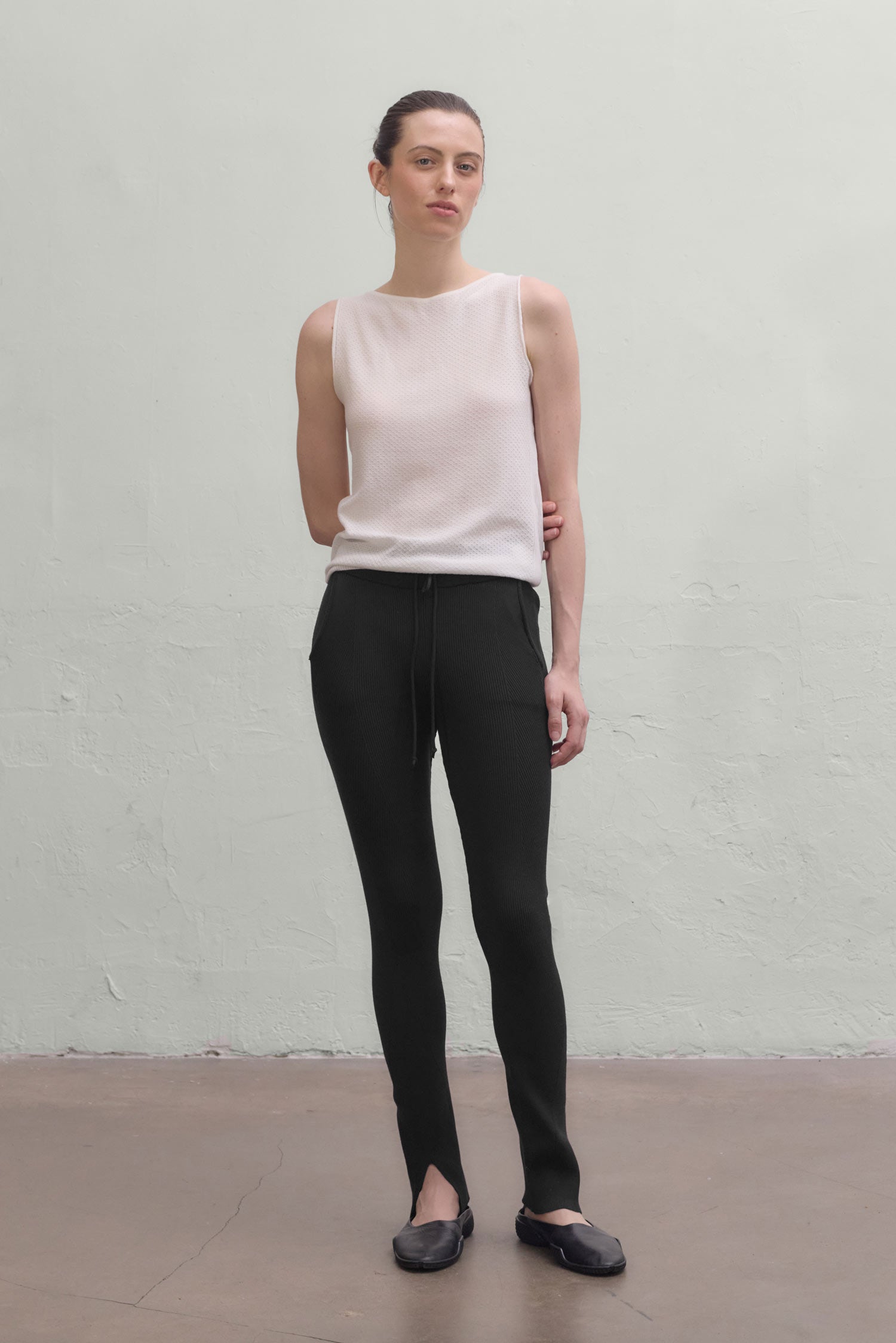 Ivy Rib Pants - Black