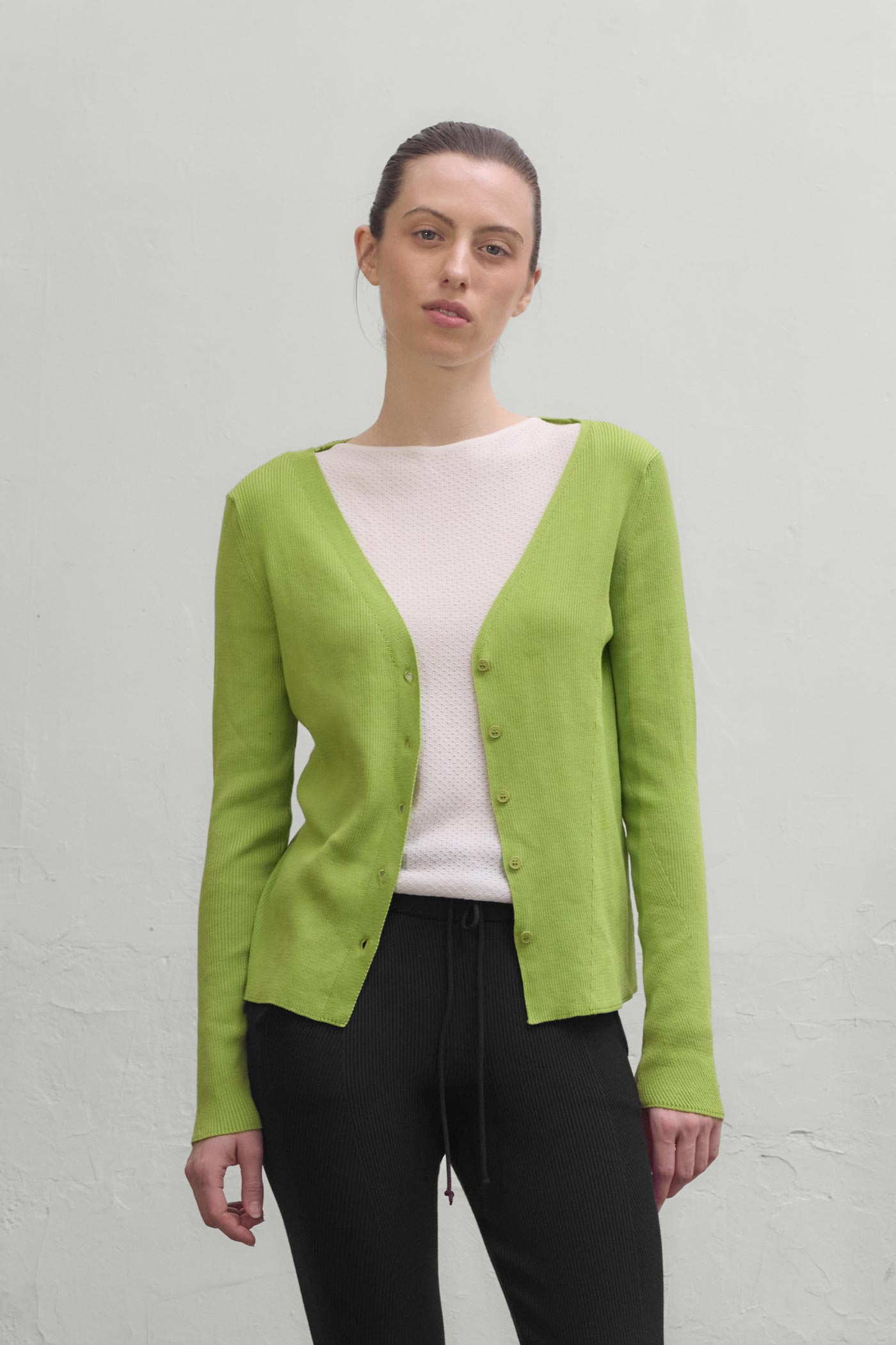 Angles Cardigan - Lemongrass