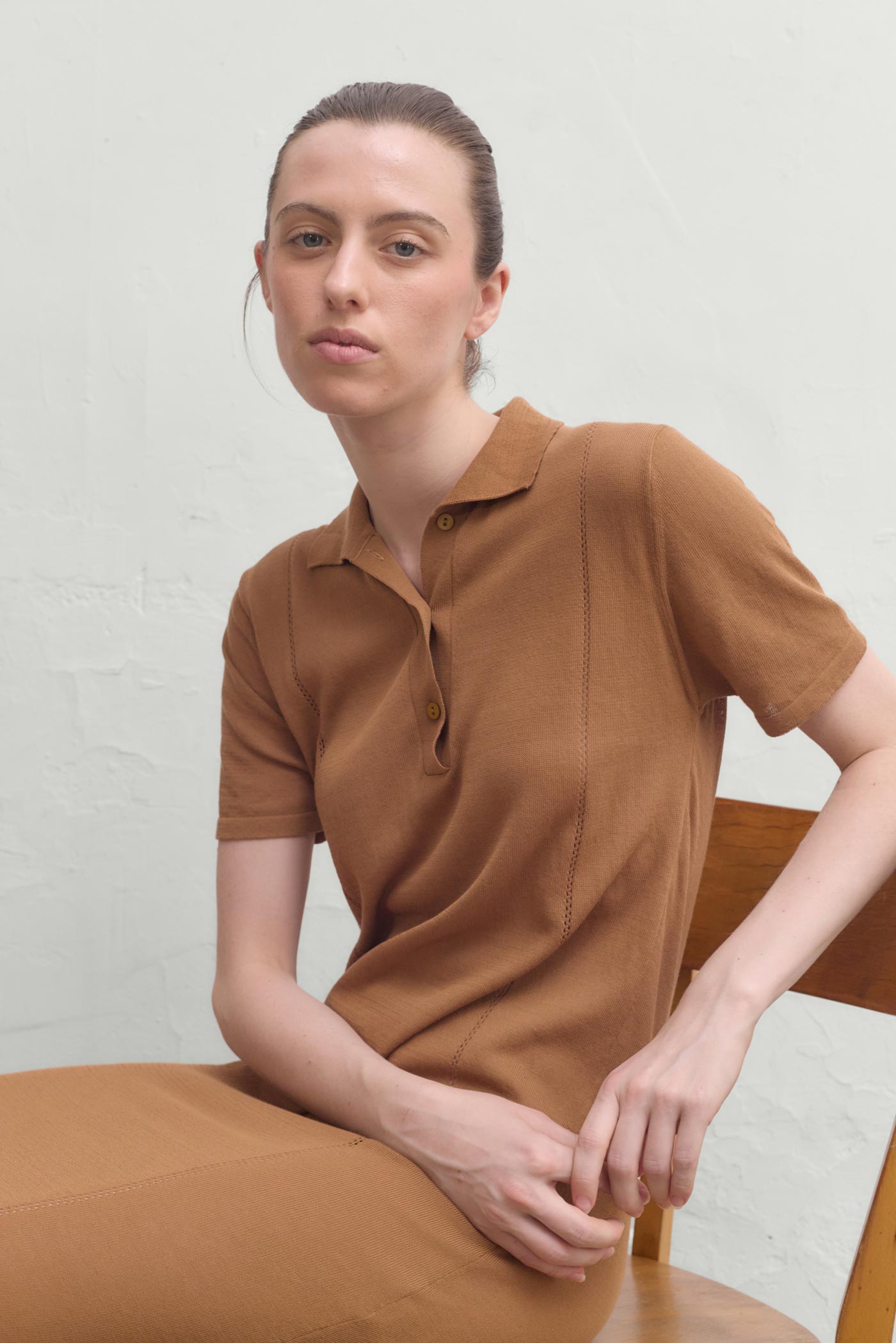 Caledon Polo Dress - Caramel