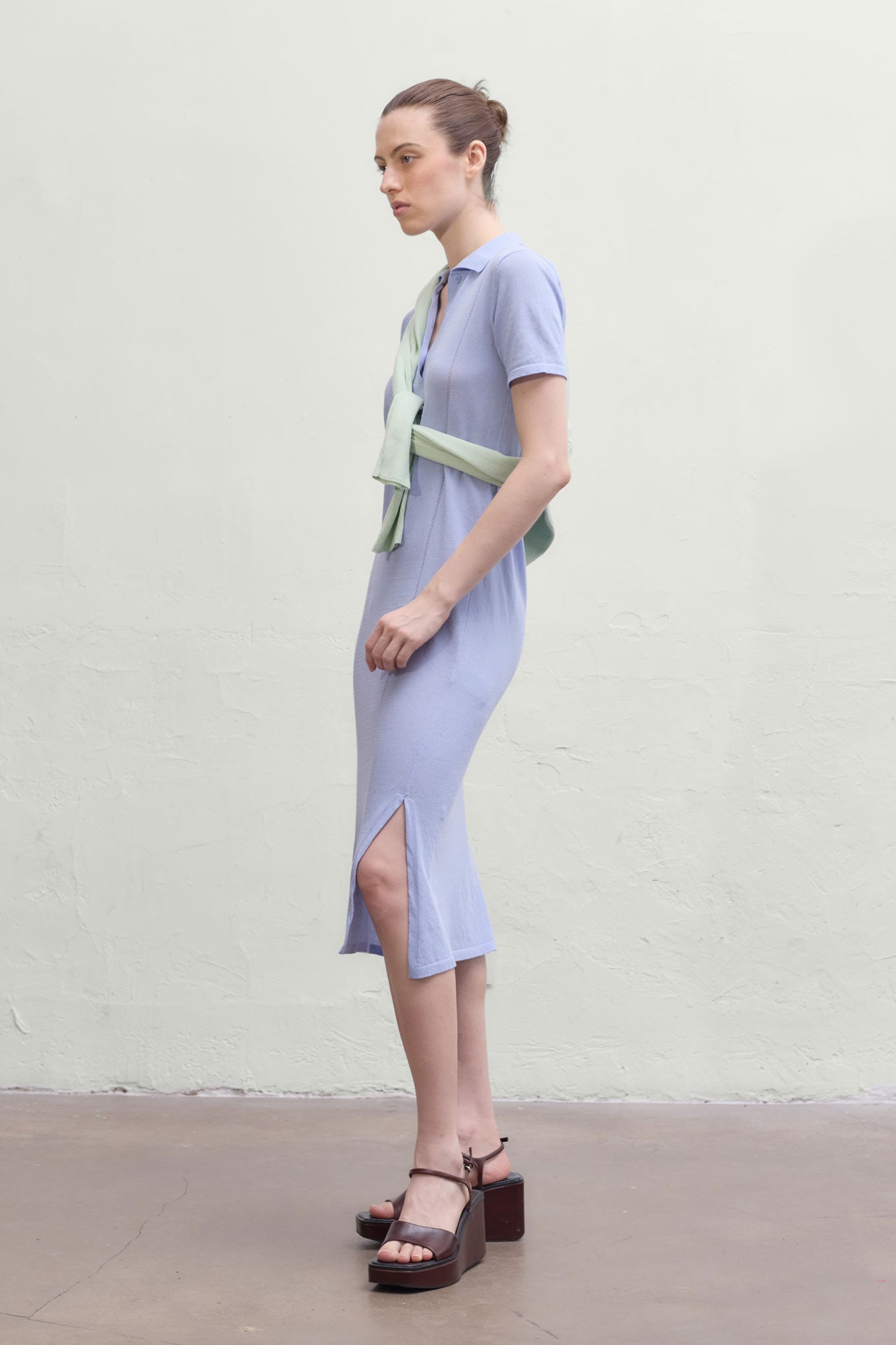 Caledon Polo Dress - Sky Blue